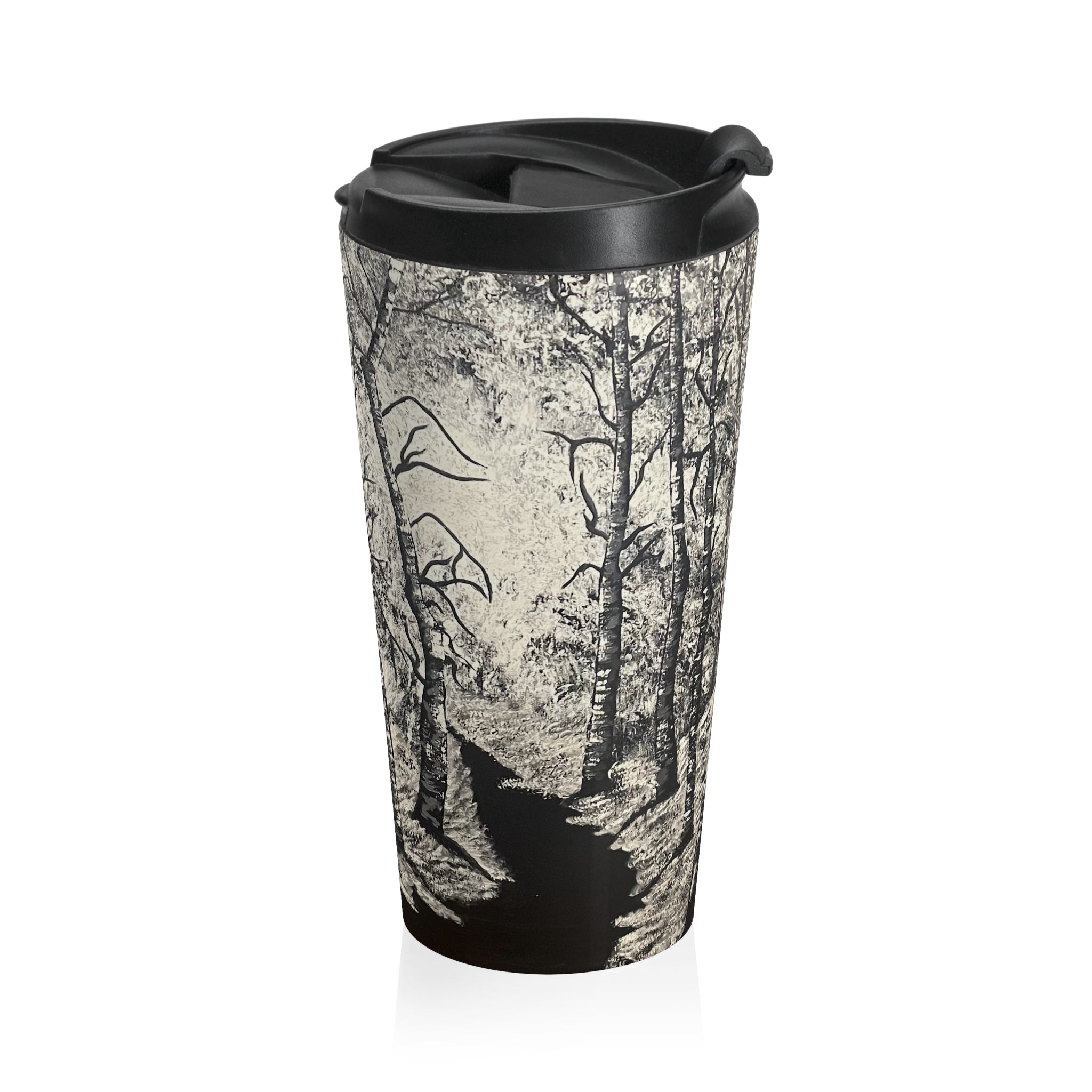 Silver Shadows Stainless Steel Travel Mug