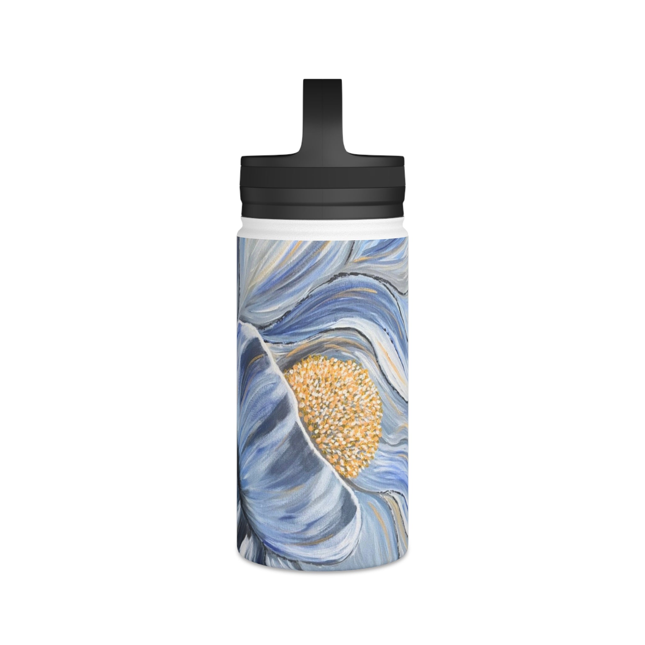 Velvet Current Stainless Steel Water Bottle with Handle Lid