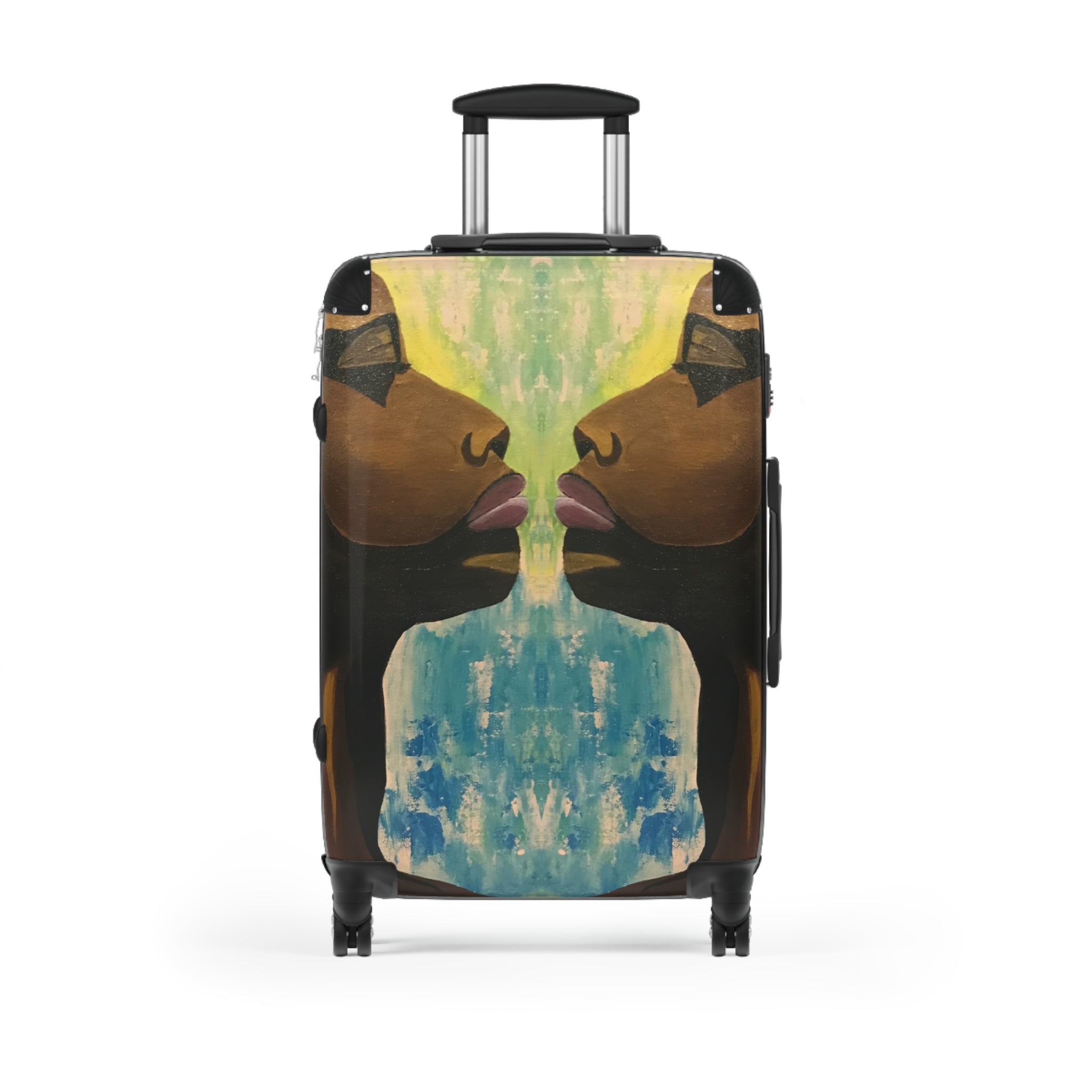 Hues of Heritage Handprinted Colorful Suitcase