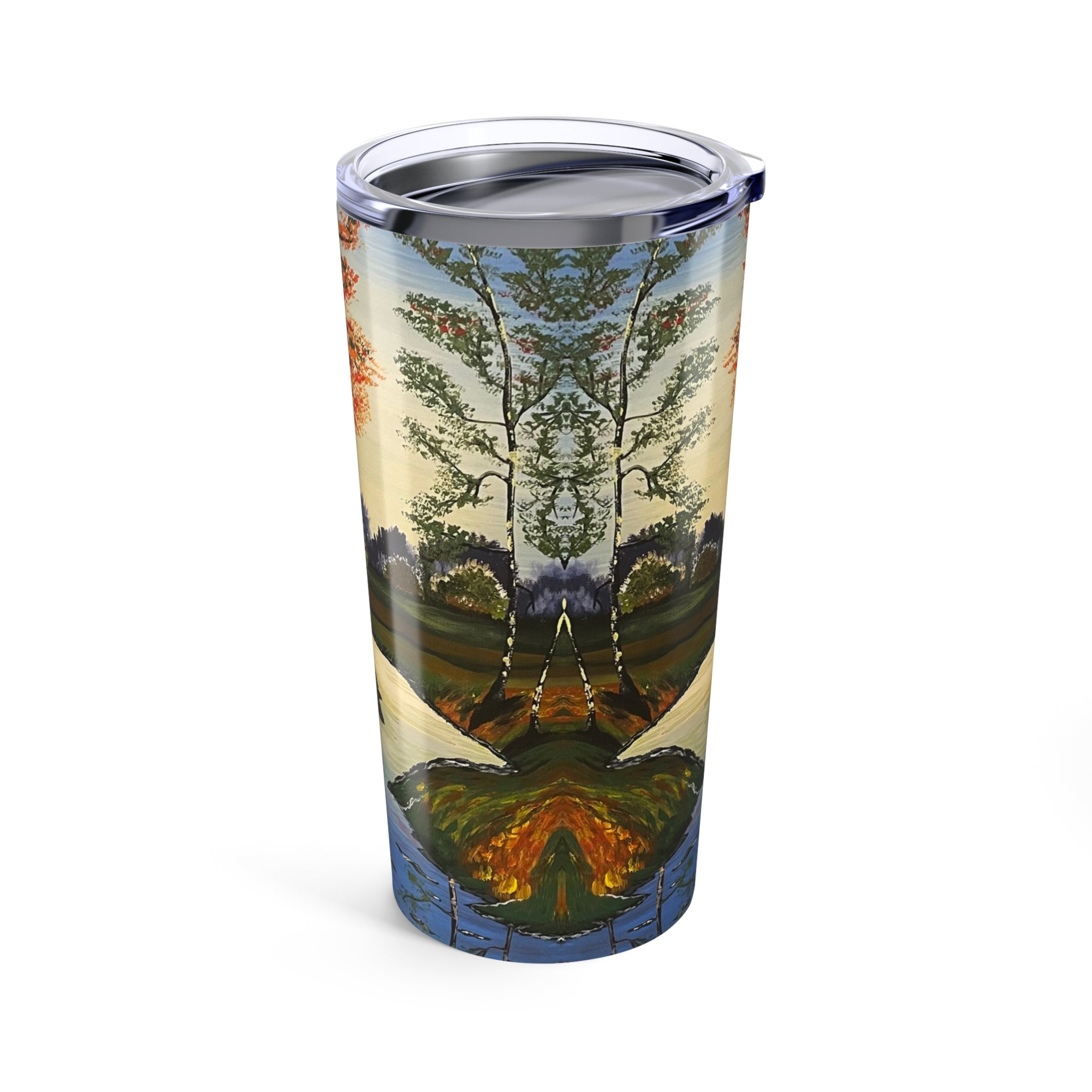 Whispering Birches 20oz Artistic Tumbler - Perfect Hand Painted Gift