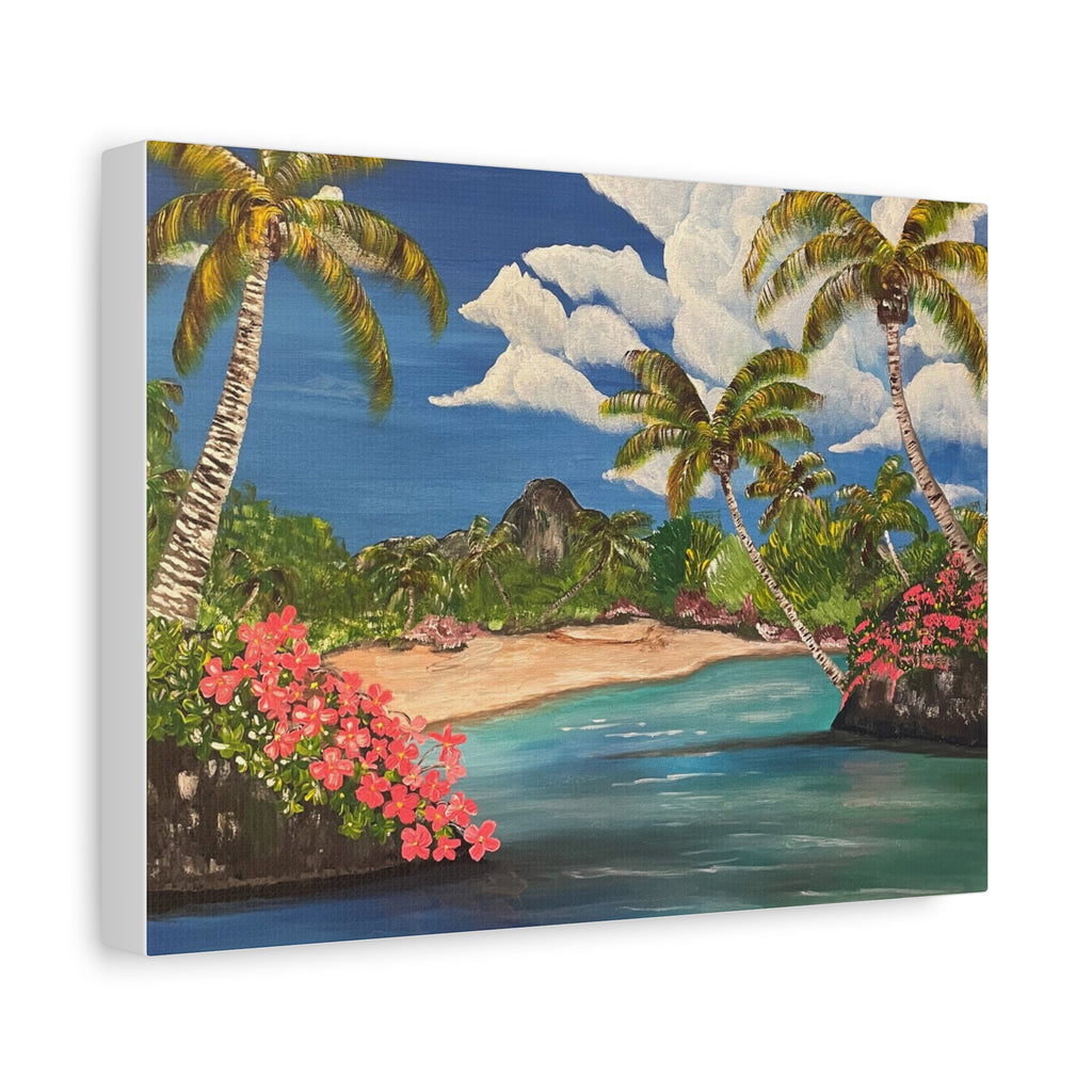 Blooming Paradise Abstract Art Canvas - Contemporary Wall Decor