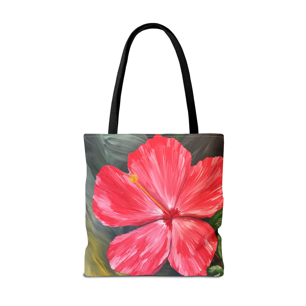 Hibiscus Hues Hand Painted Tote Bag