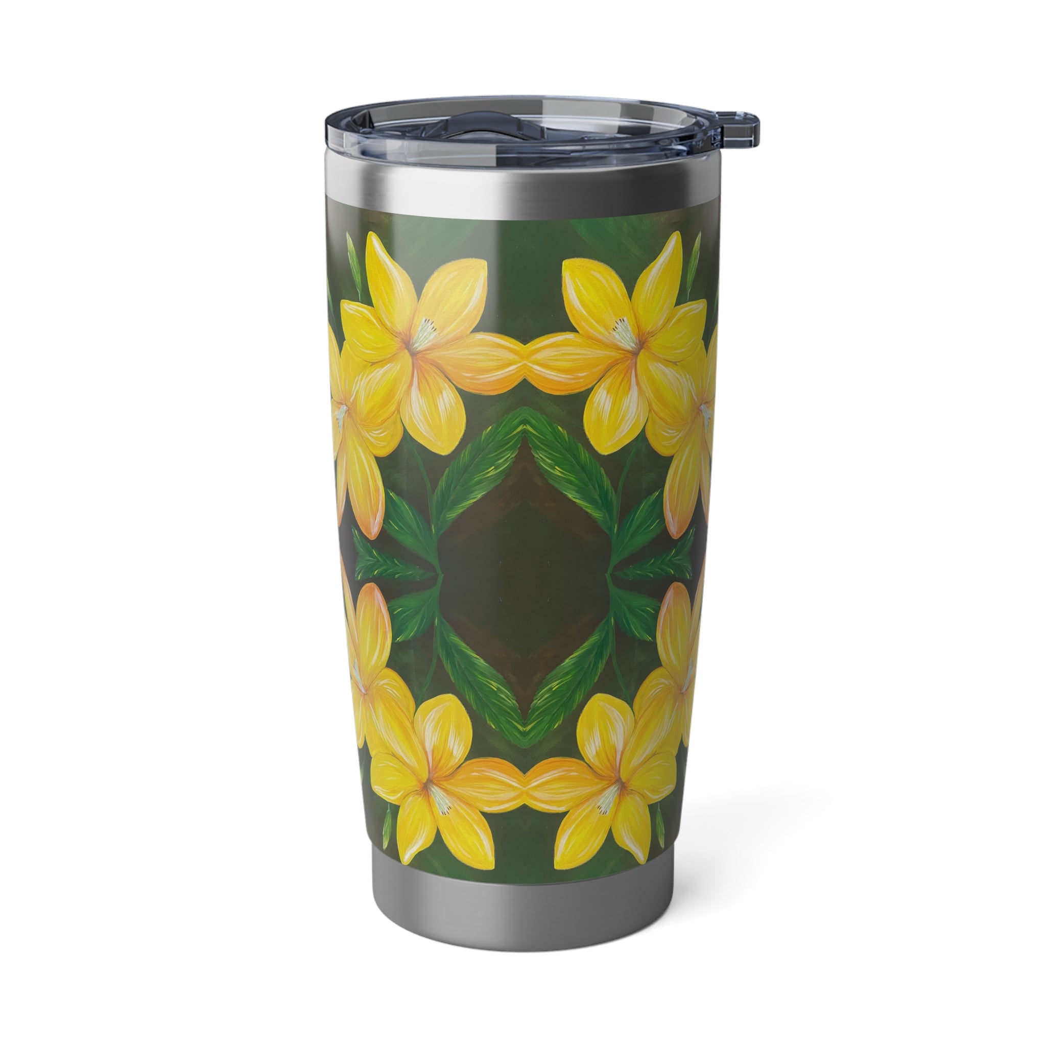 Golden Bloom Tumbler | 20oz Insulated Drinkware, Summer Travel Mug, Gift for Nature Lovers, Eco-Friendly Hydration