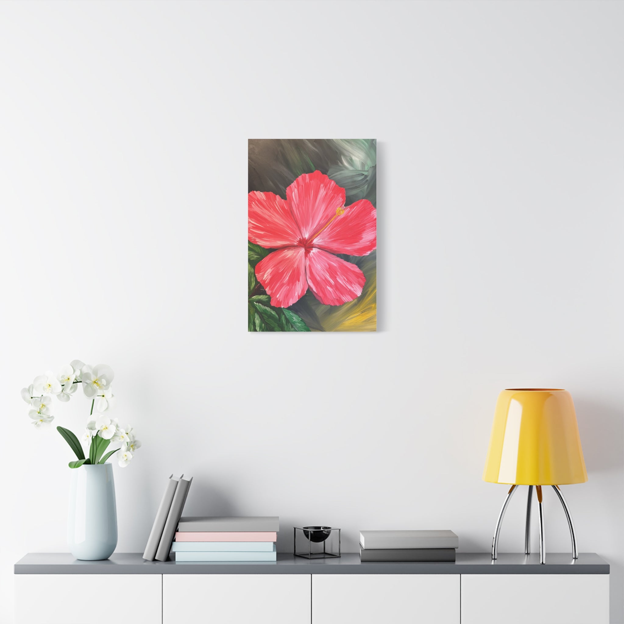Hibiscus Hues Canvas Wall Art