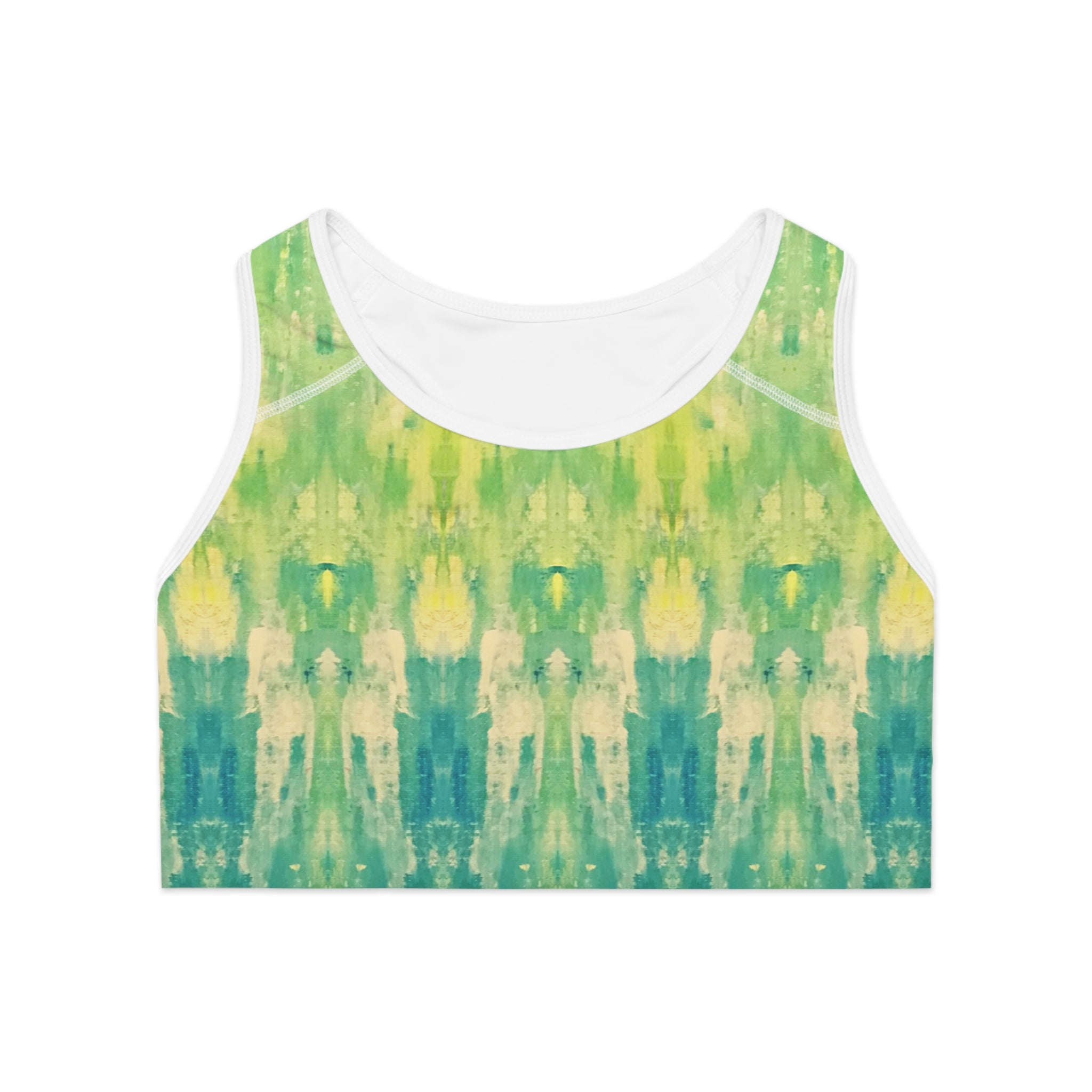 Hues of Heritage Sports Bra, Activewear for Yoga, Workout Gear, Gift for Fitness Lovers, Exercise Top, Beachwear