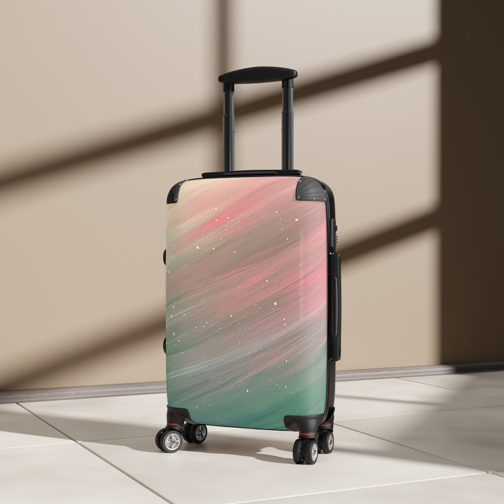 North Sky Handprinted Colorful Suitcase