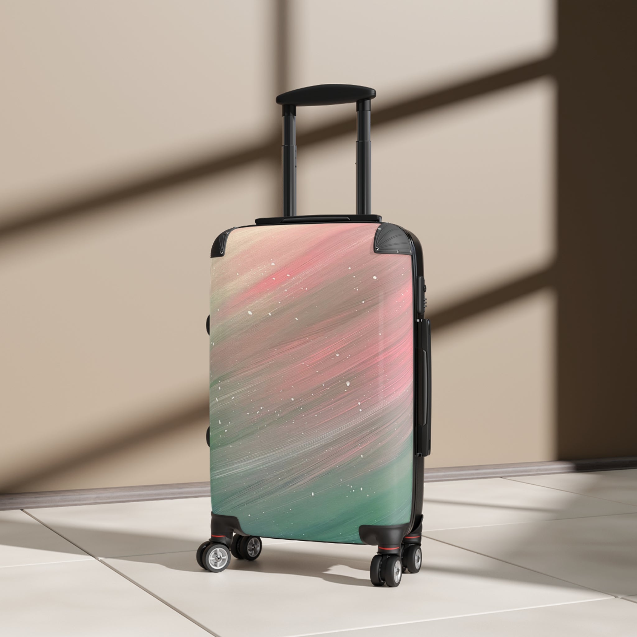 North Sky Handprinted Colorful Suitcase