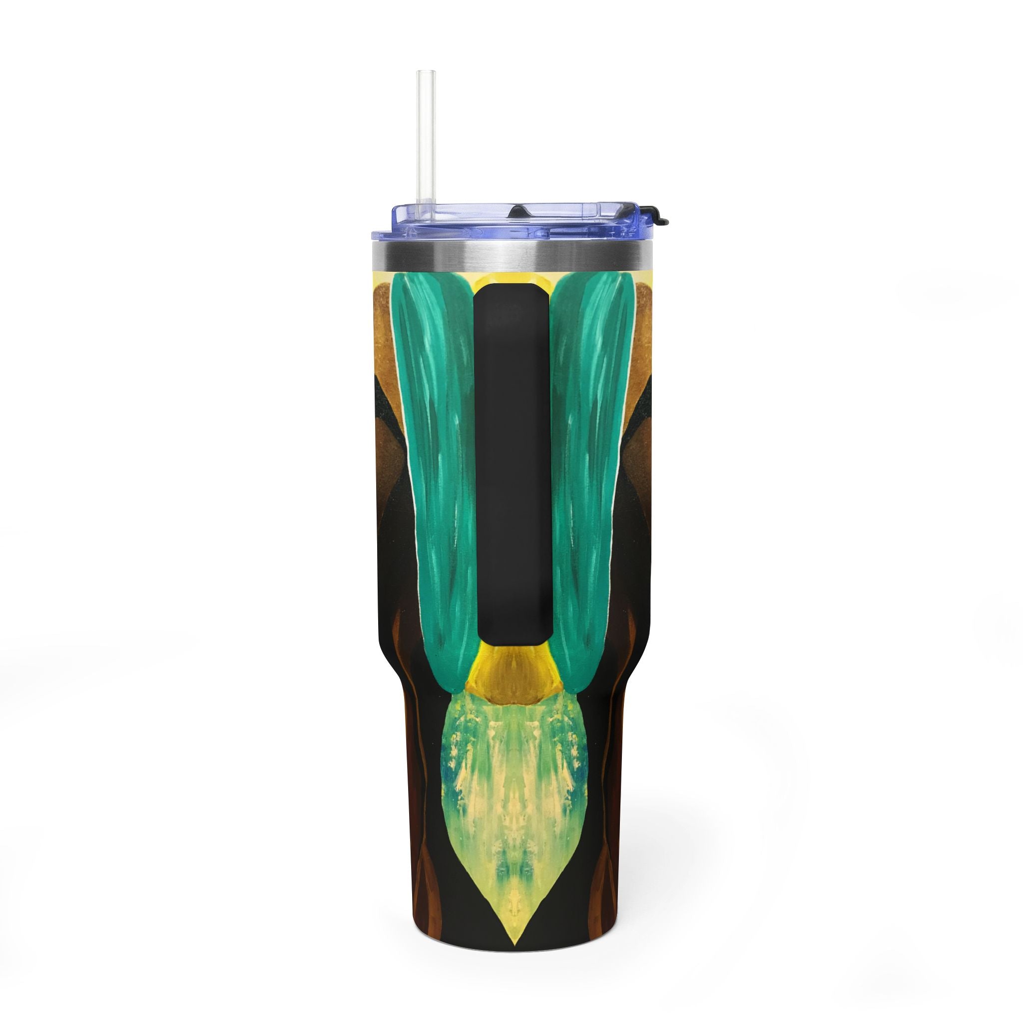 Hues of Heritage 40oz  Vacuum Tumbler — Insulated Travel Mug with Straw