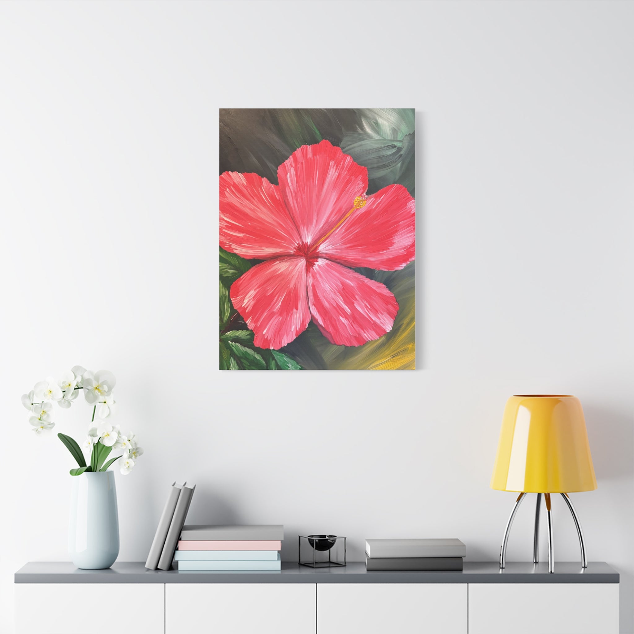 Hibiscus Hues Canvas Wall Art