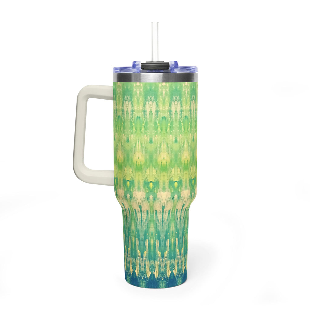 Hues of Heritage 40oz  Vacuum Tumbler — Insulated Travel Mug with Straw