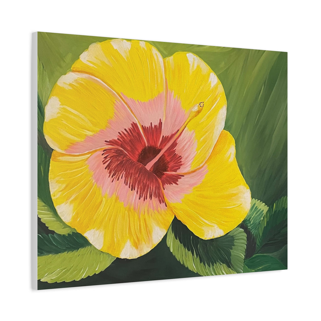 Blushing Sunrise Abstract Art Canvas - Contemporary Wall Decor