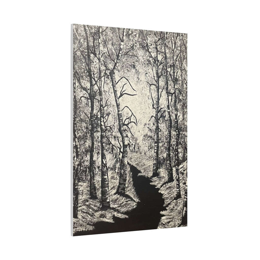 Silver Shadows Canvas Wall Art