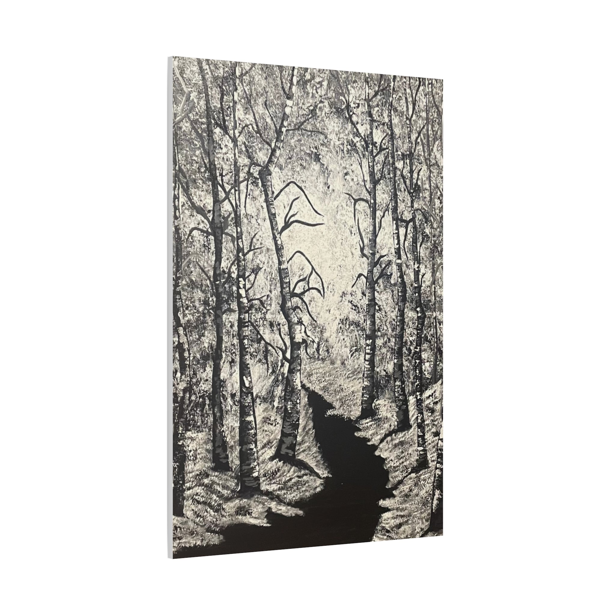 Silver Shadows Canvas Wall Art