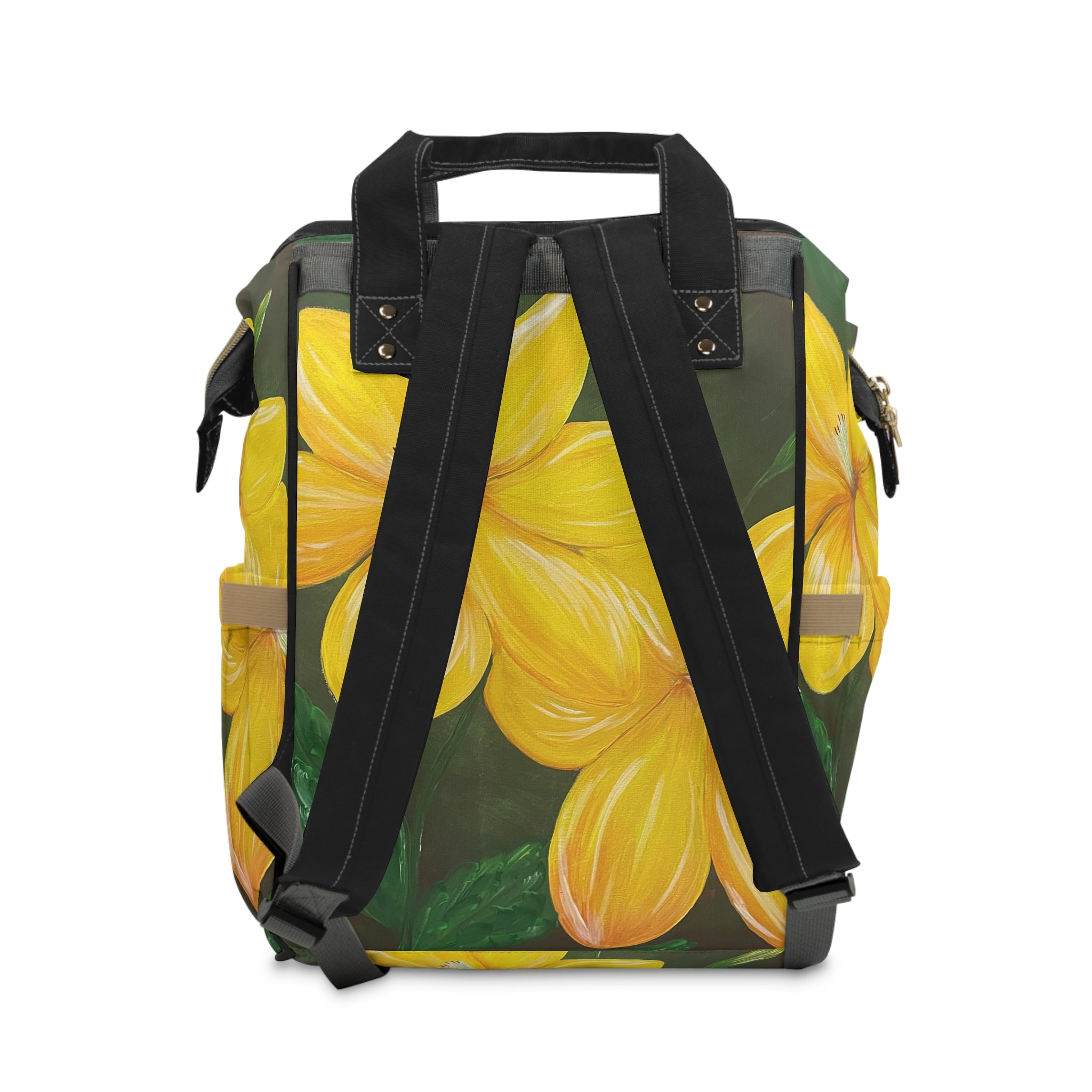 Golden Bloom Multifunctional Backpack
