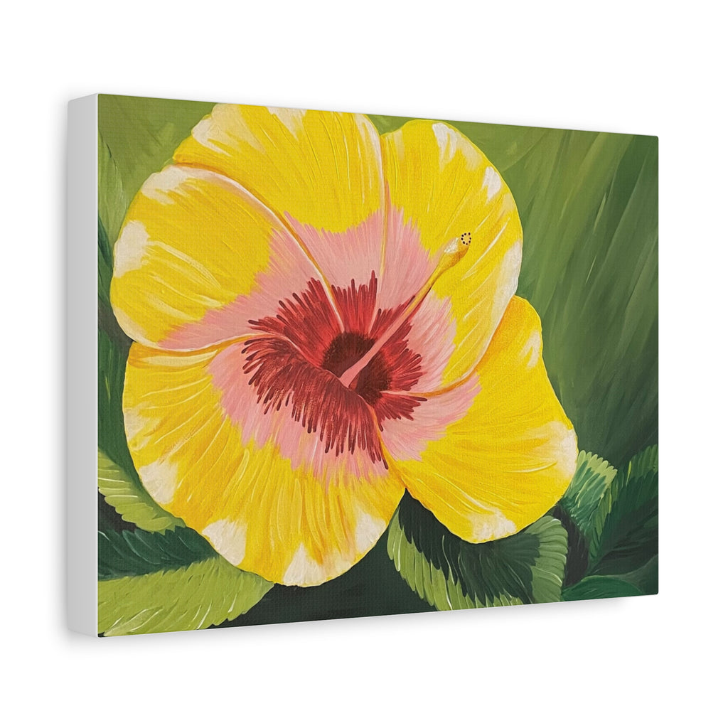 Blushing Sunrise Abstract Art Canvas - Contemporary Wall Decor