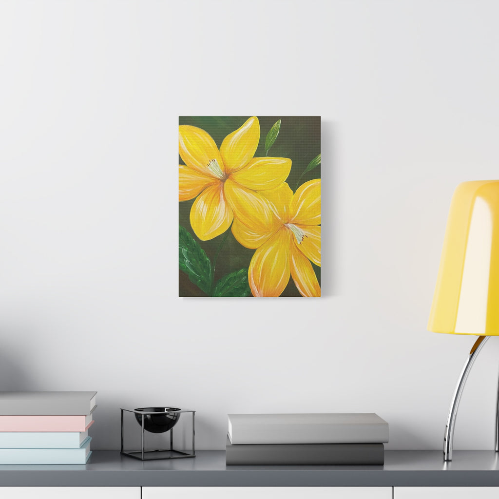 Golden Bloom Canvas Wall Art