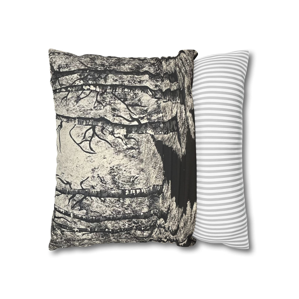 Silver Shadows Square Decorative Pillow Sham