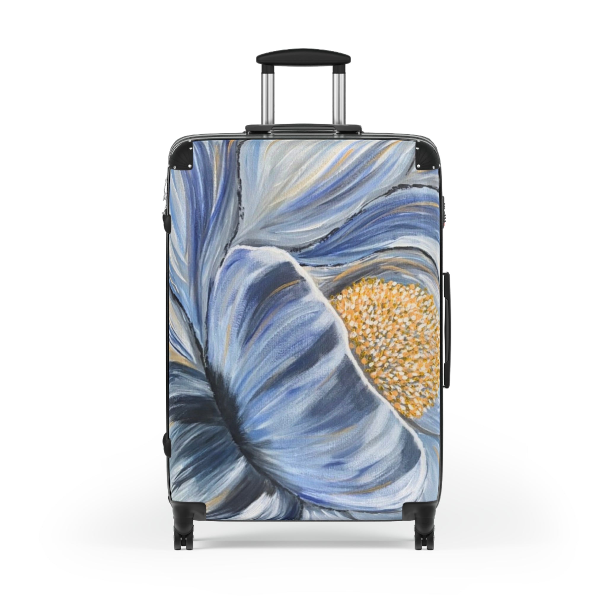 Velvet Current Handprinted Colorful Suitcase