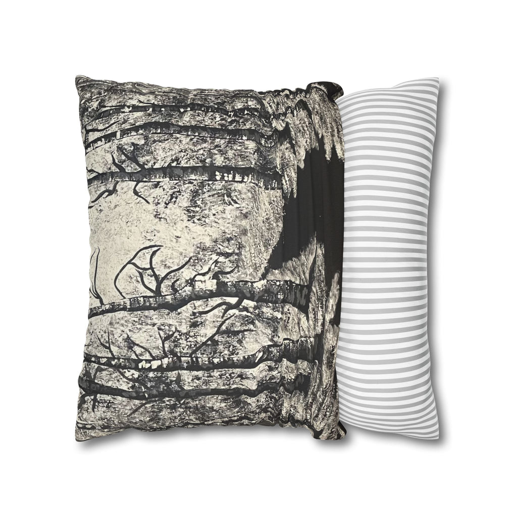 Silver Shadows Square Decorative Pillow Sham