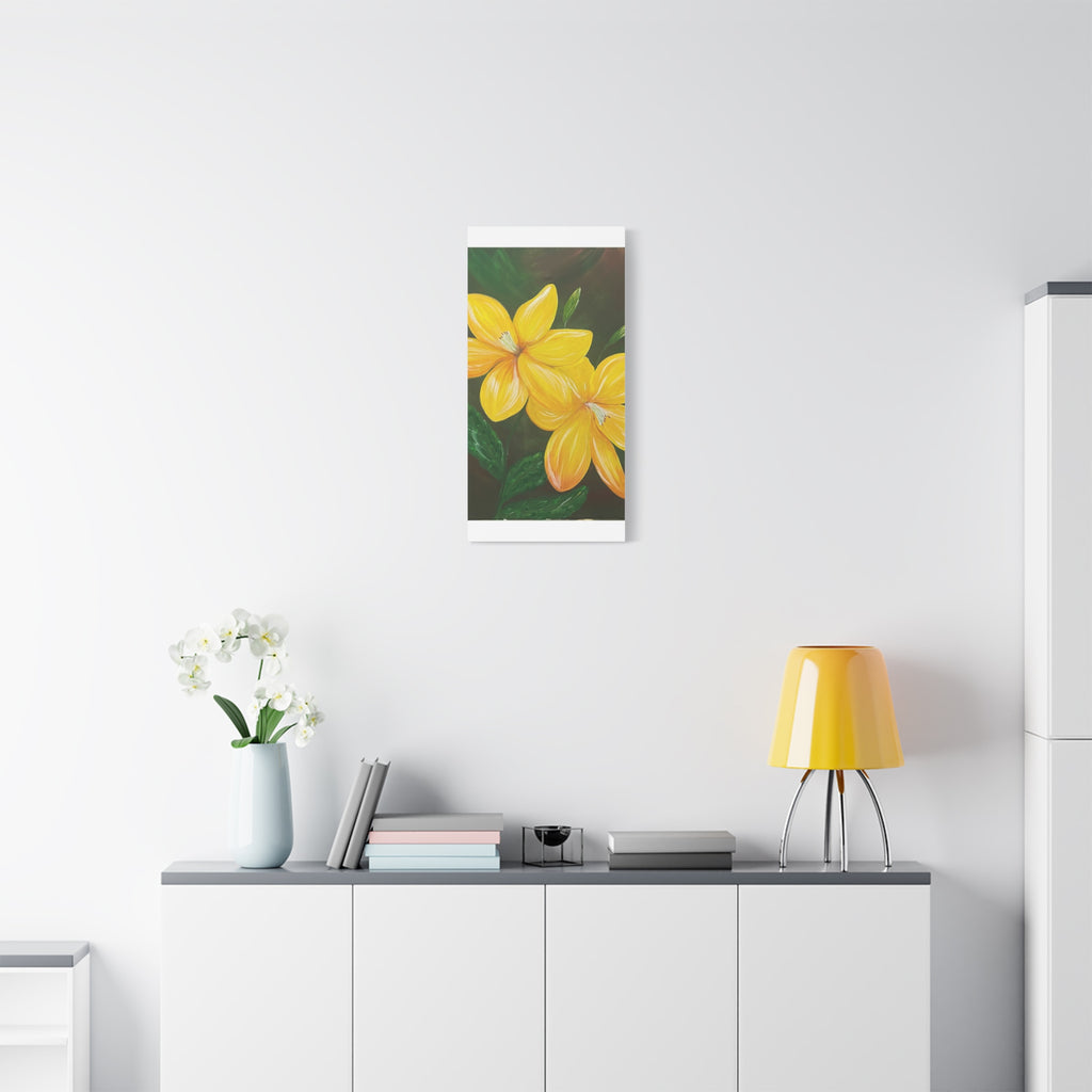 Golden Bloom Canvas Wall Art