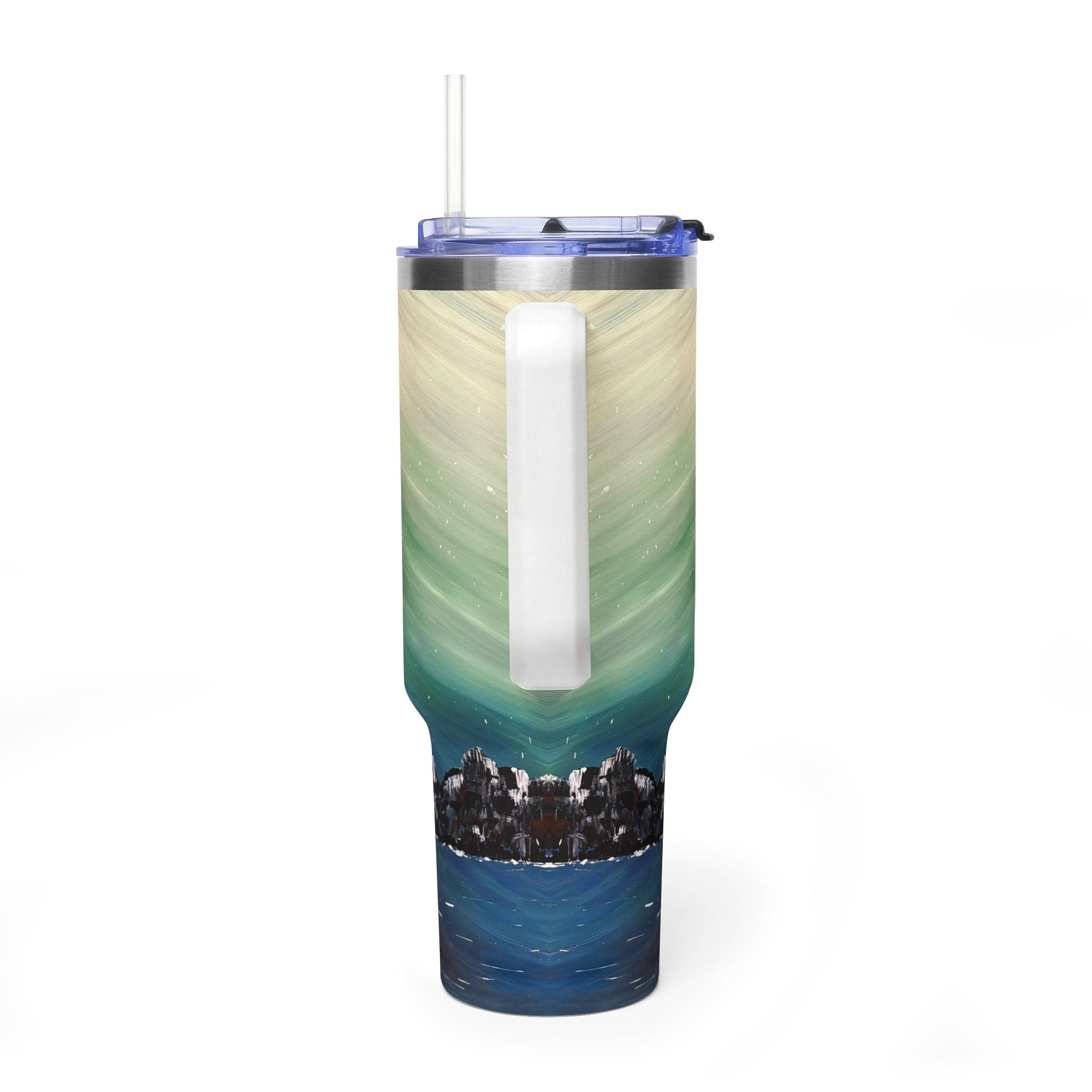 The North Sky 40oz  Vacuum Tumbler — Insulated Travel Mug with Straw
