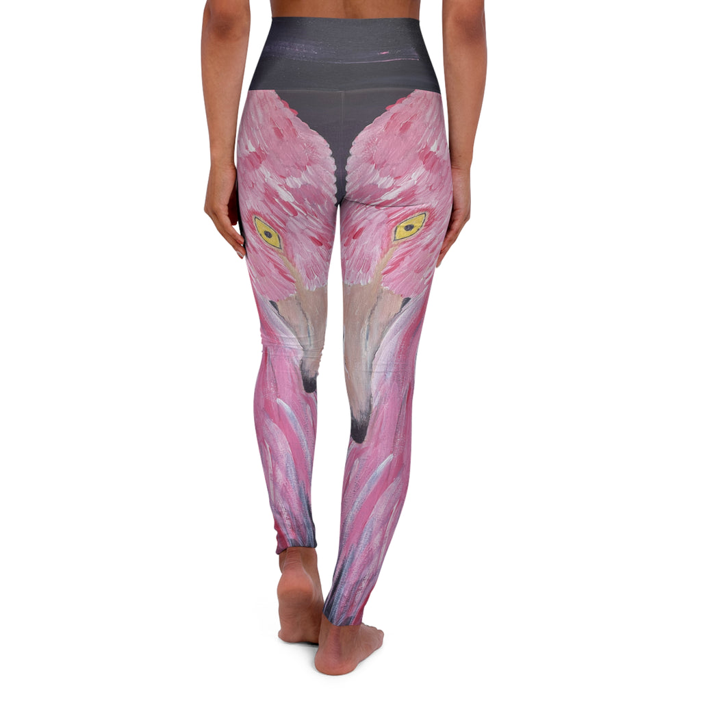Feathered Grace Yoga Leggings - Comfort Fit, Fitness Apparel, Workout Gear, Athleisure, Gift for Yoga Lovers