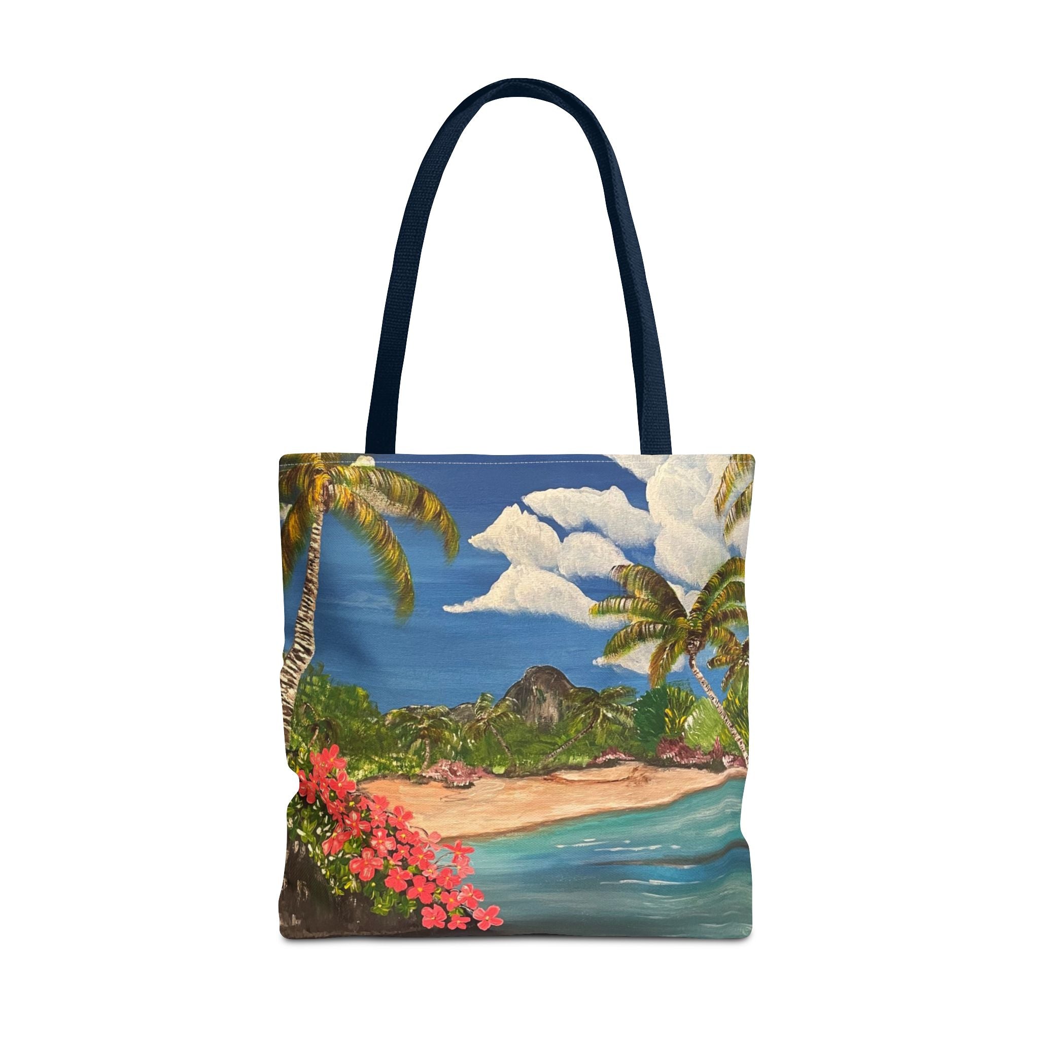 Blooming Paradise Hand Painted Tote Bag