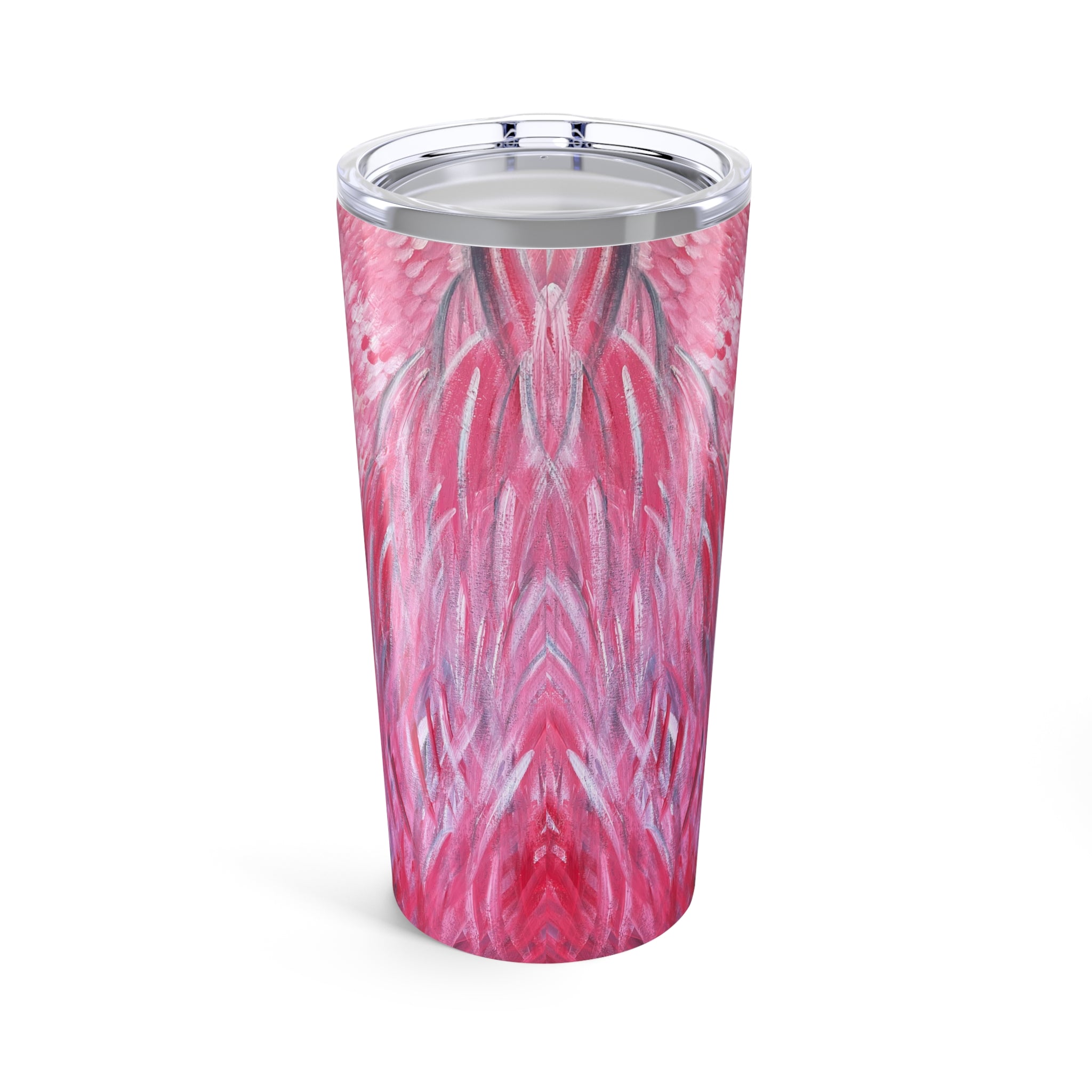 Feathered Grace 20oz Artistic Tumbler - Perfect Hand Painted Gift