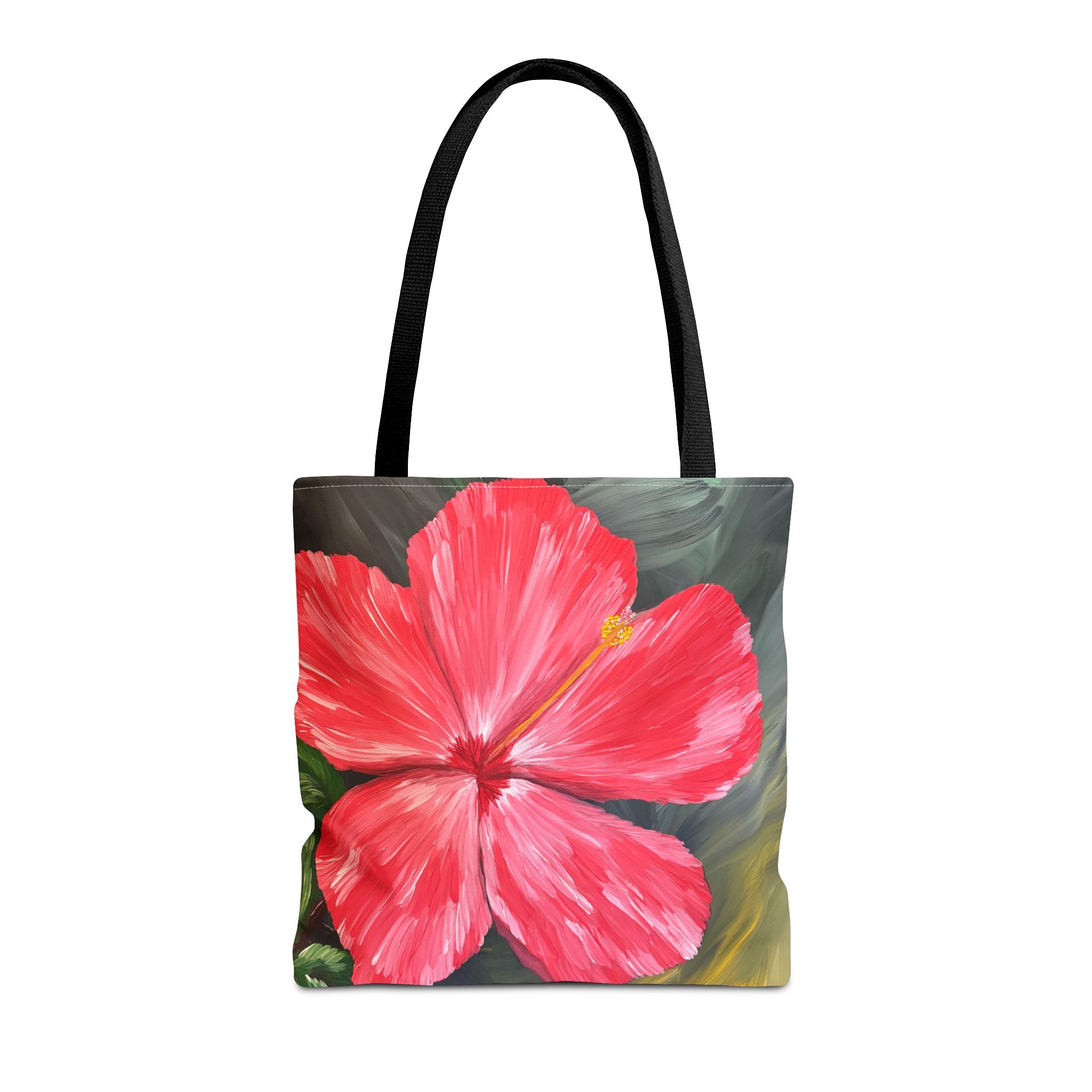 Hibiscus Hues Hand Painted Tote Bag