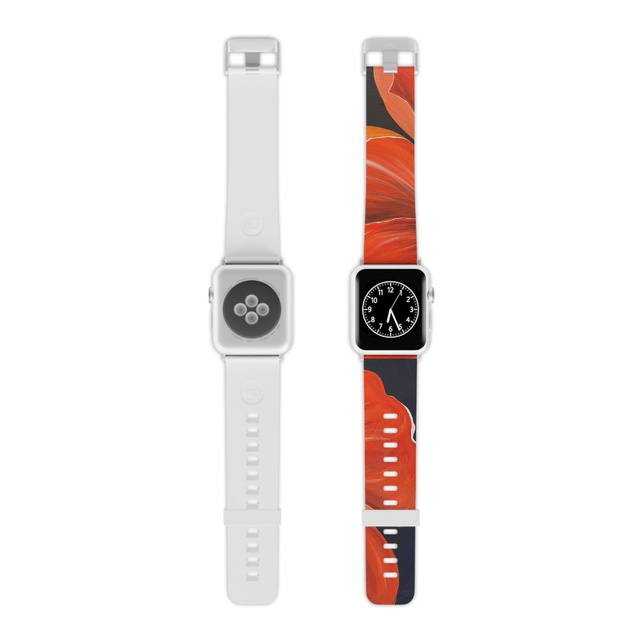 Scarlet Veil Hand Painted Watch Bands