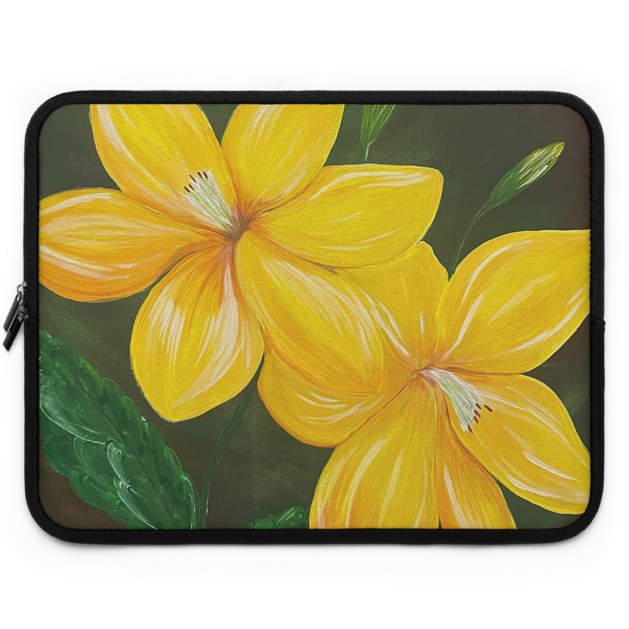 Golden Bloom Laptop Sleeve for Tech Lovers - Perfect Gift for Students and Professionals