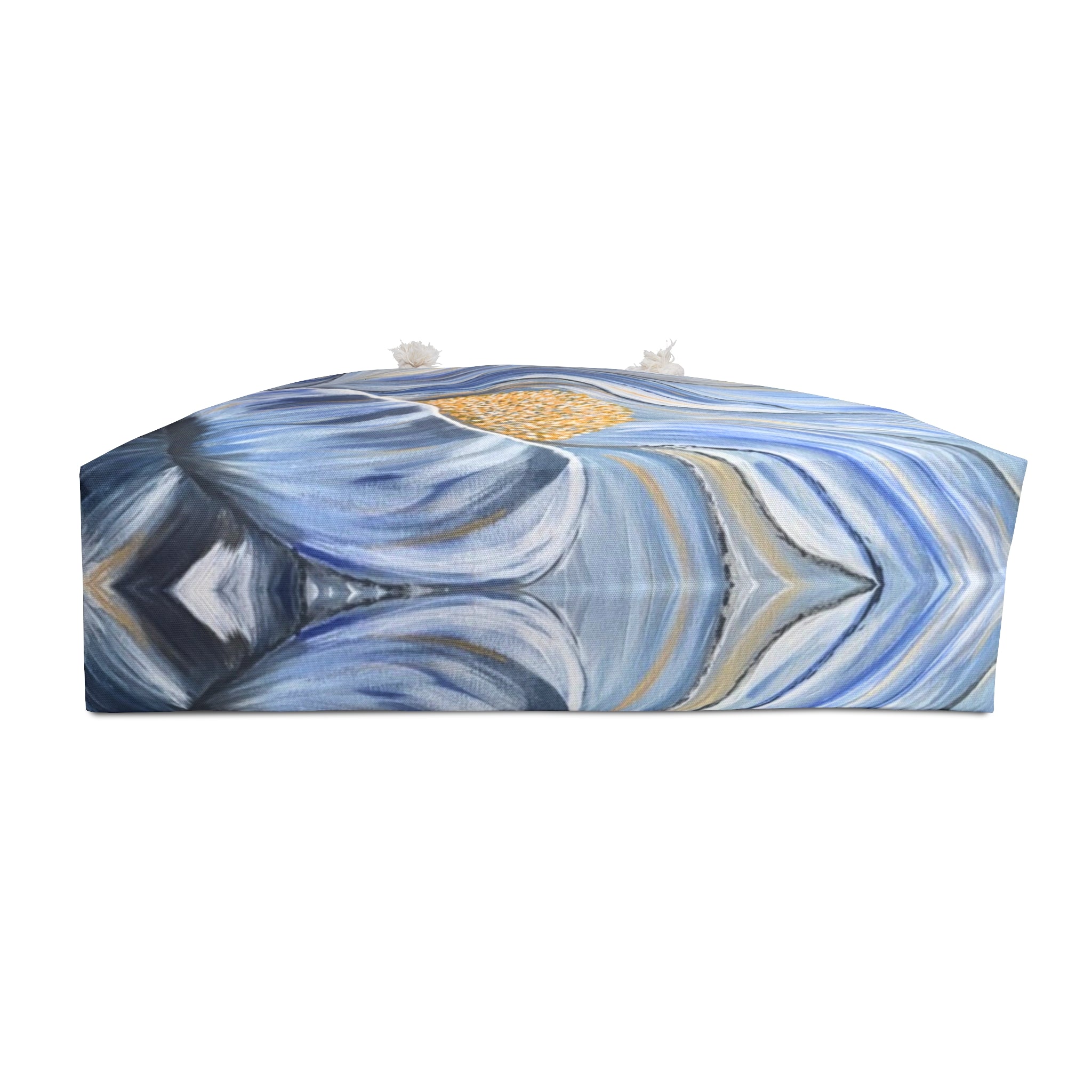 Velvet Current Tote Bag with Hand Painted Designs