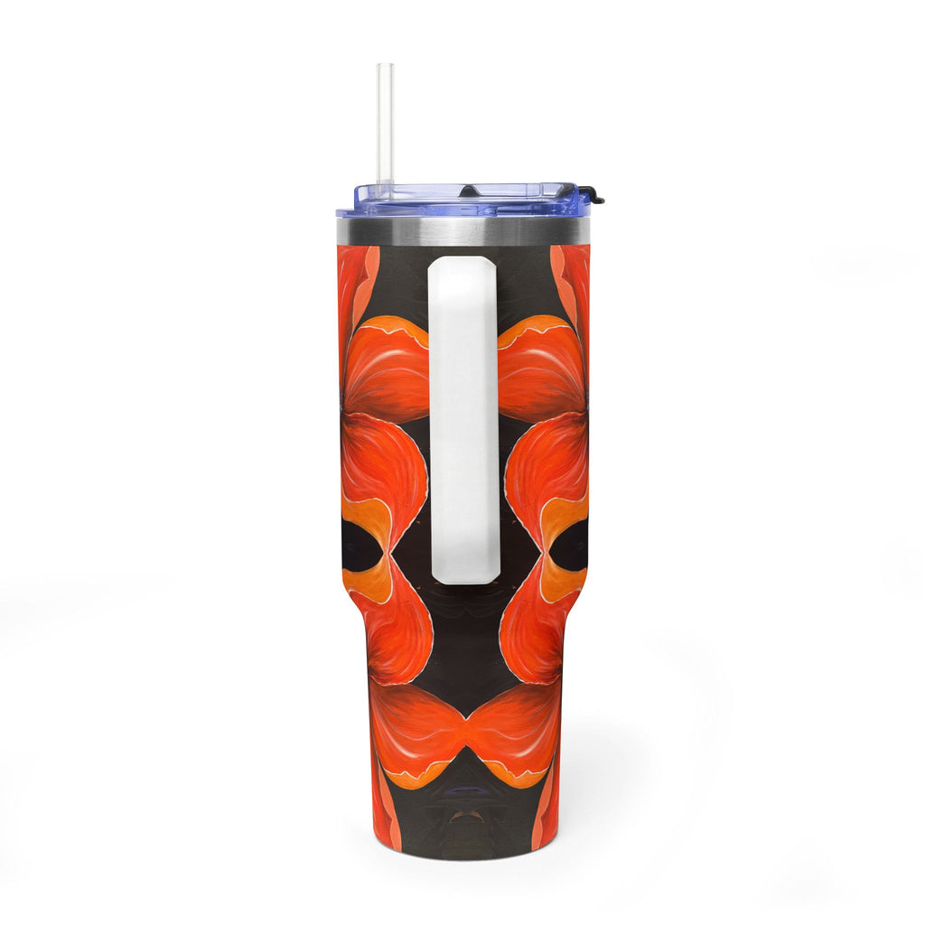 Scarlet Veil 40oz  Vacuum Tumbler — Insulated Travel Mug with Straw