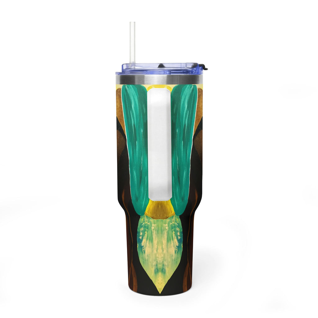 Hues of Heritage 40oz  Vacuum Tumbler — Insulated Travel Mug with Straw