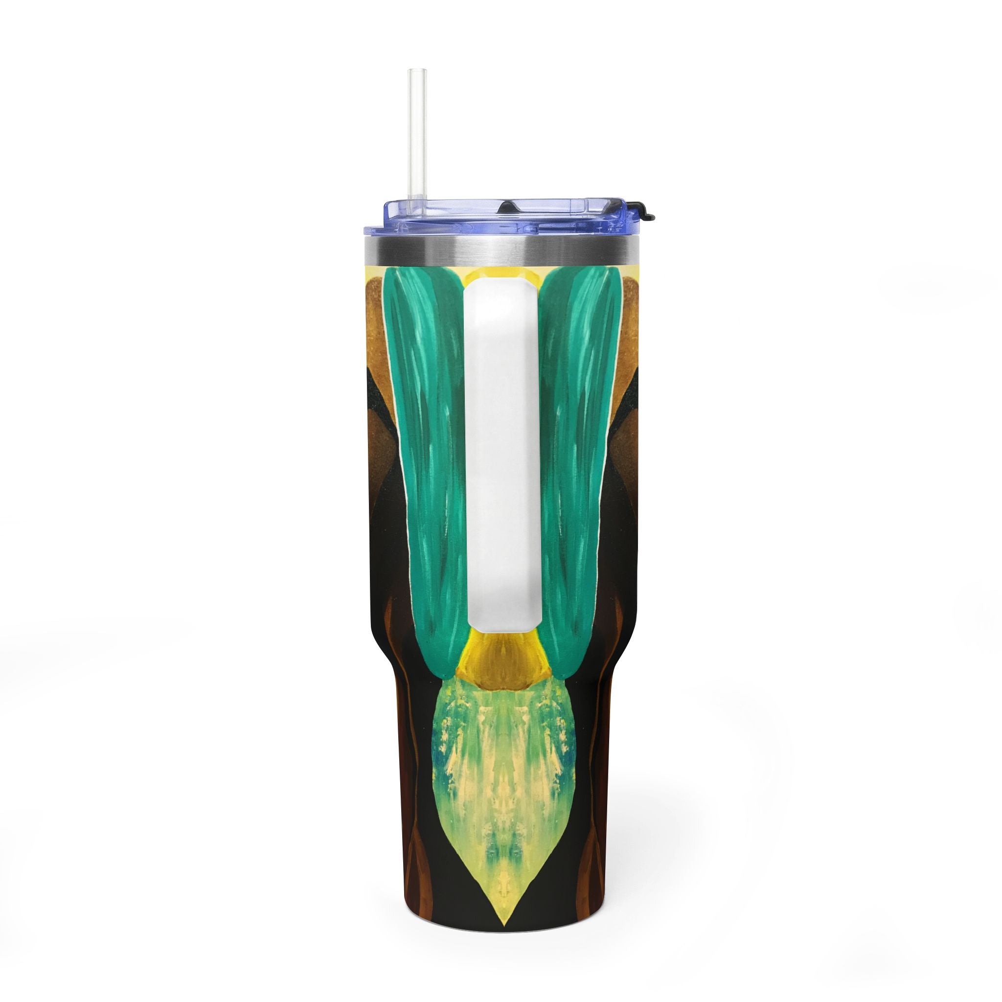 Hues of Heritage 40oz  Vacuum Tumbler — Insulated Travel Mug with Straw