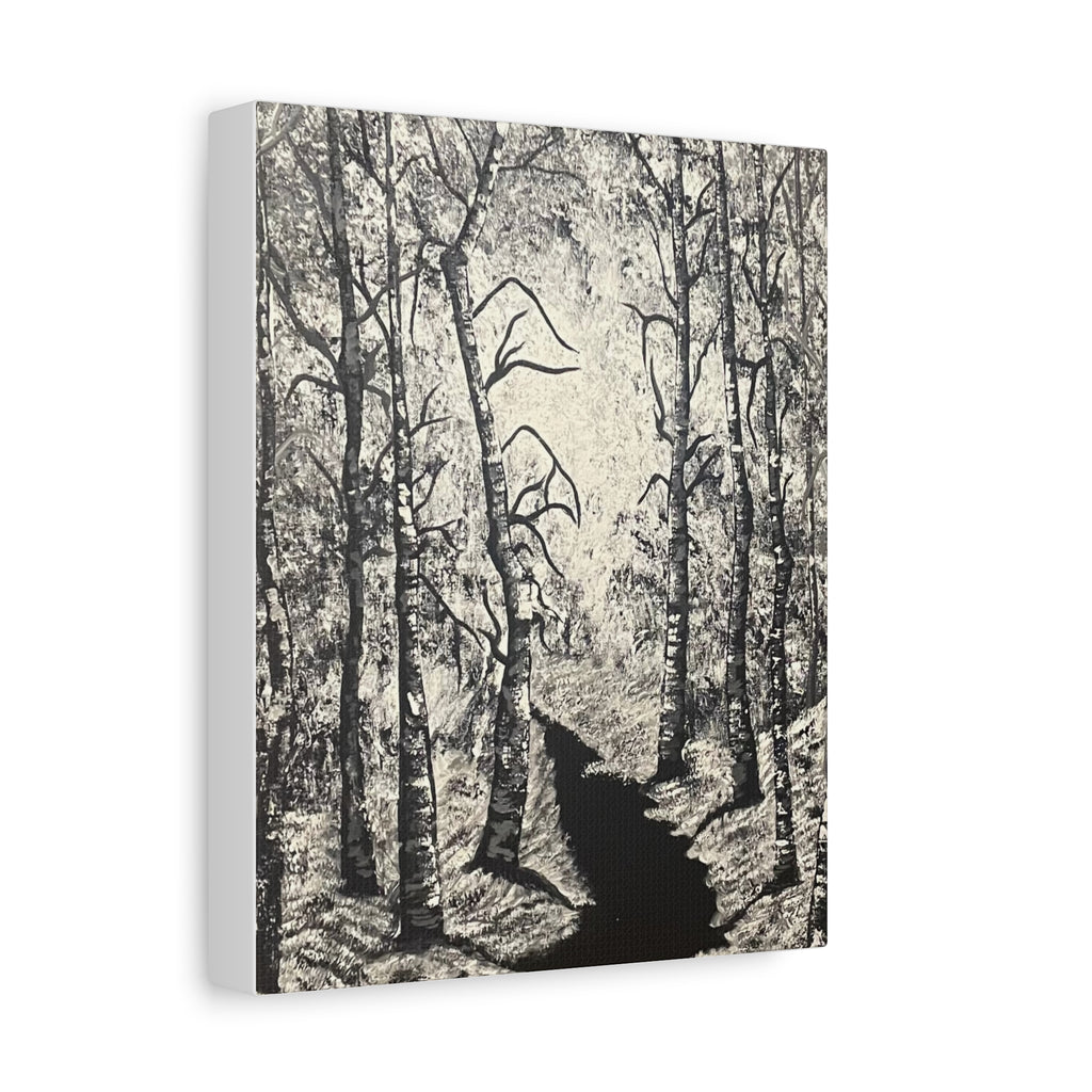 Silver Shadows Canvas Wall Art
