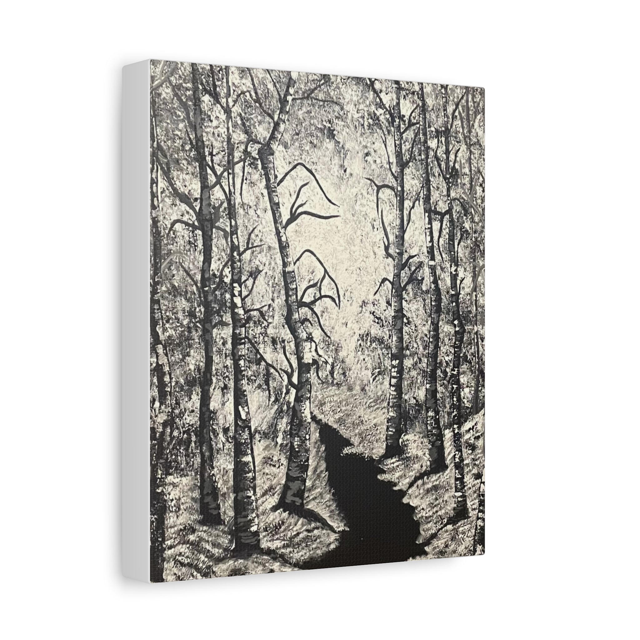 Silver Shadows Canvas Wall Art
