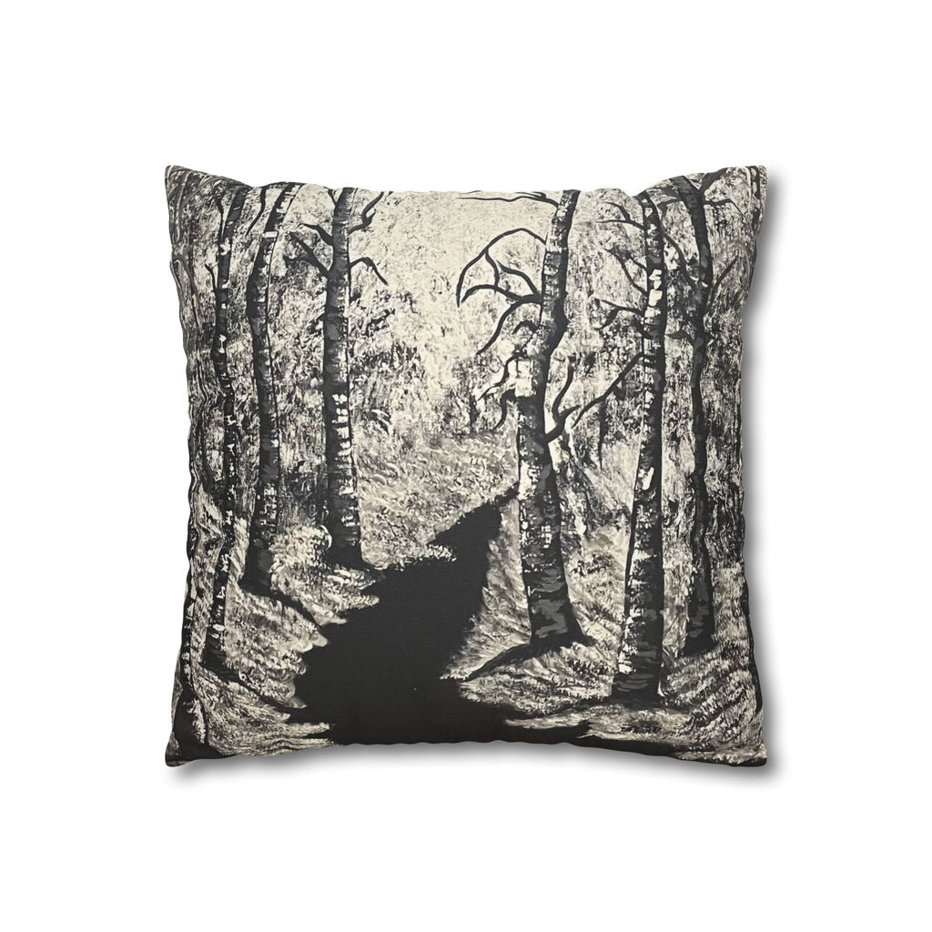 Silver Shadows Square Decorative Pillow Sham