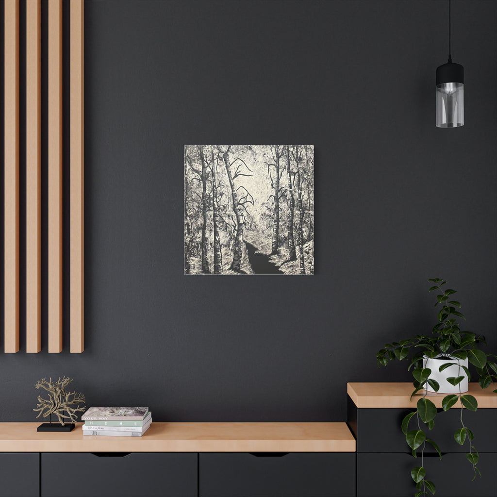 Silver Shadows Canvas Wall Art