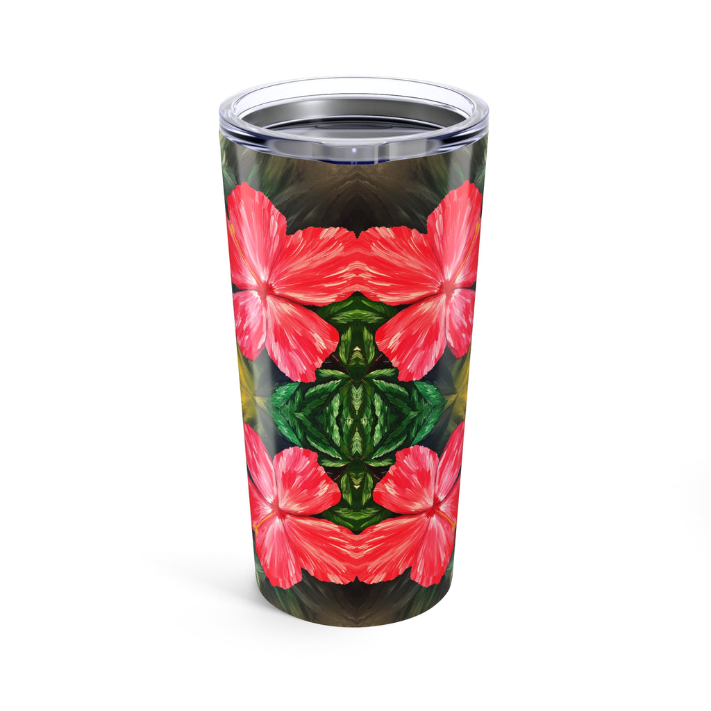 Hibiscus Hues 20oz Artistic Tumbler - Perfect Hand Painted Gift