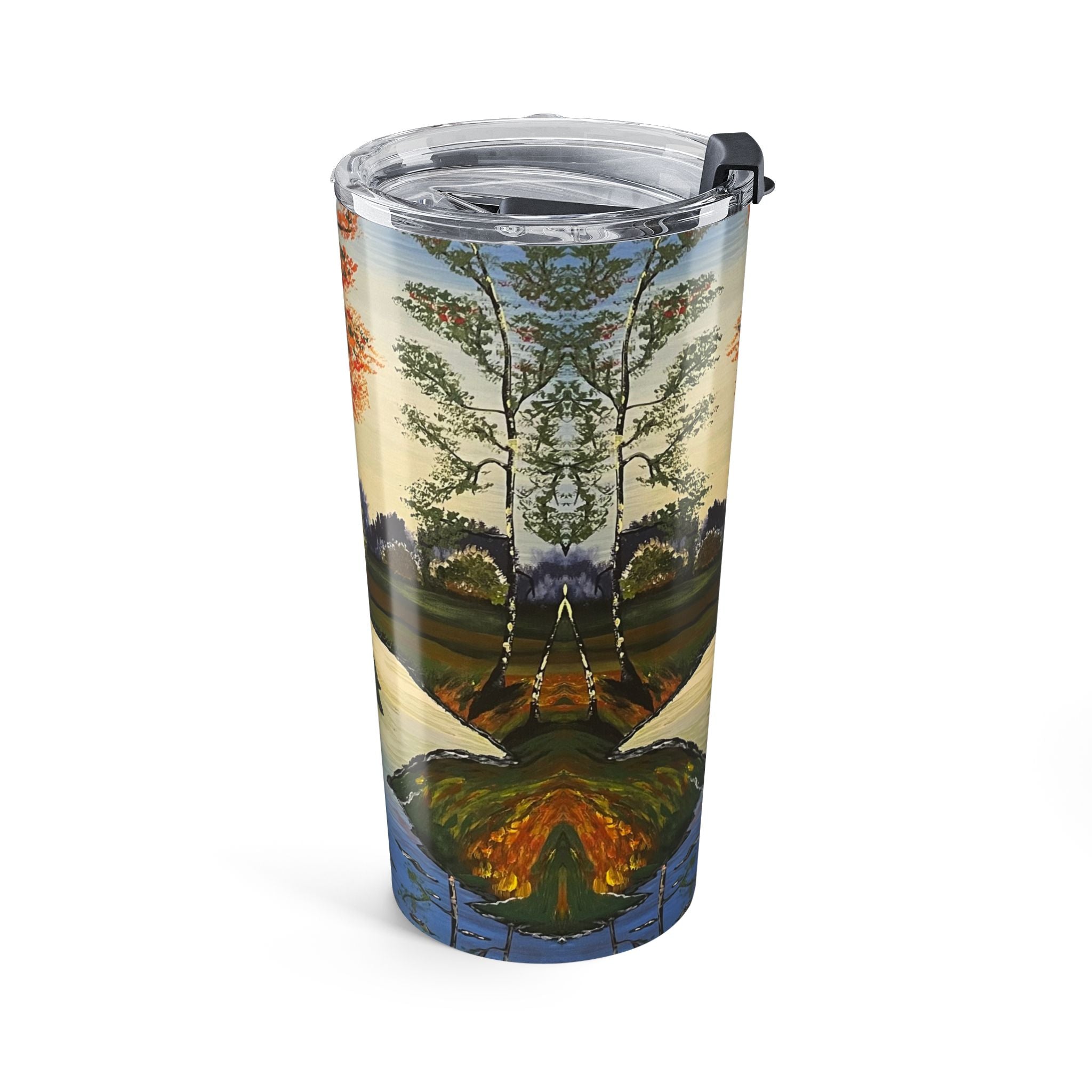 Whispering Birches 20oz Artistic Tumbler - Perfect Hand Painted Gift