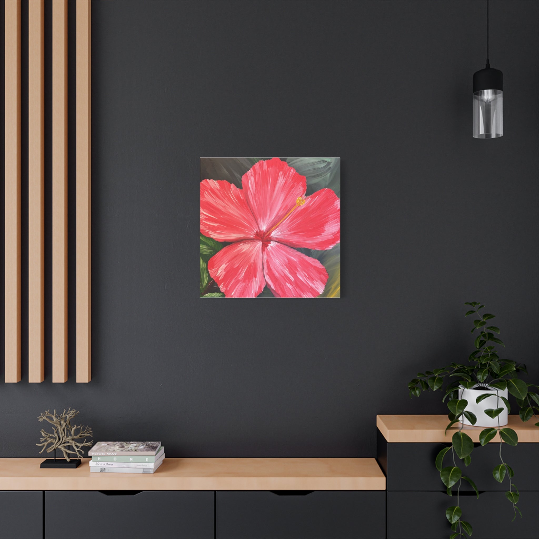 Hibiscus Hues Canvas Wall Art