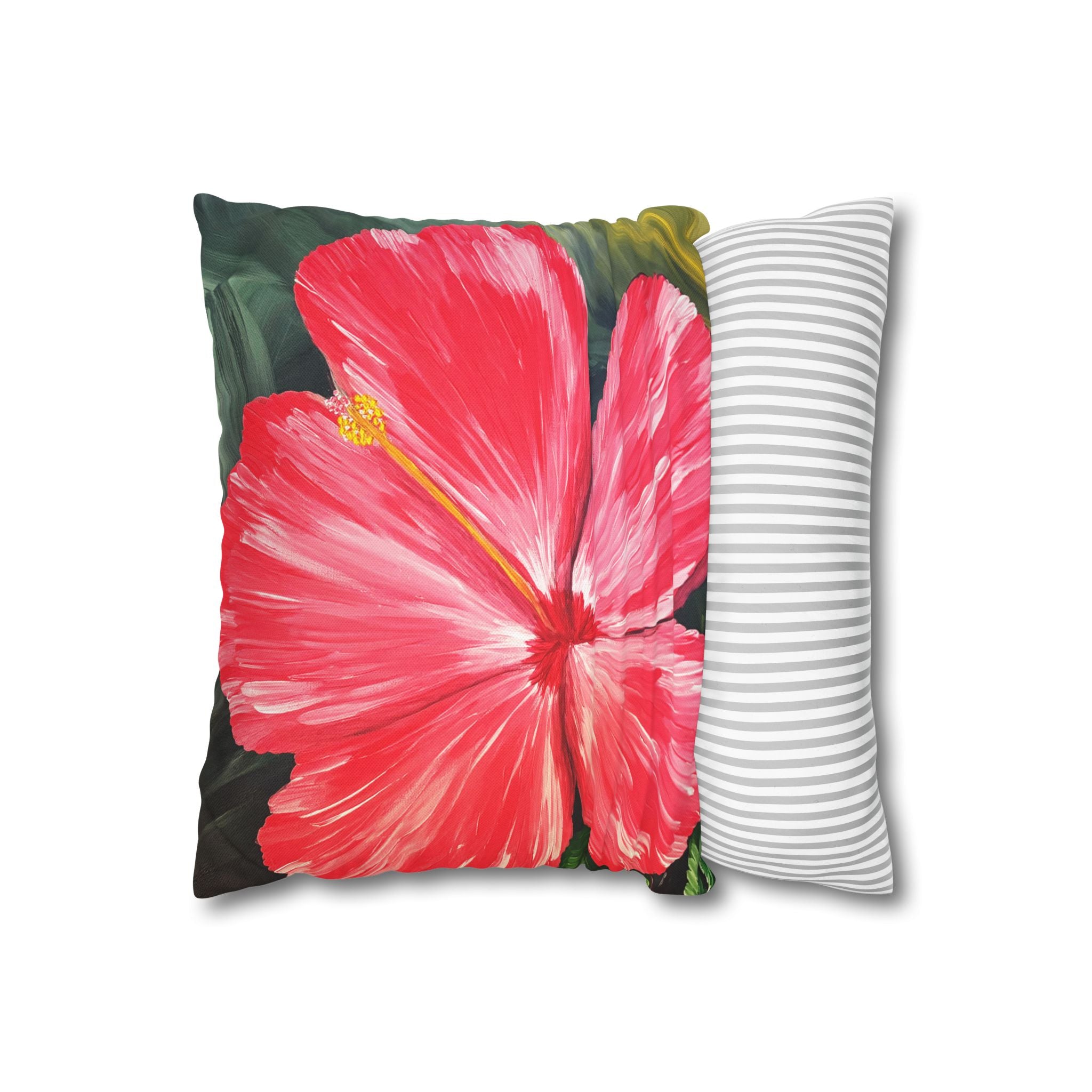 Hibiscus Hues Square Decorative Pillow Sham