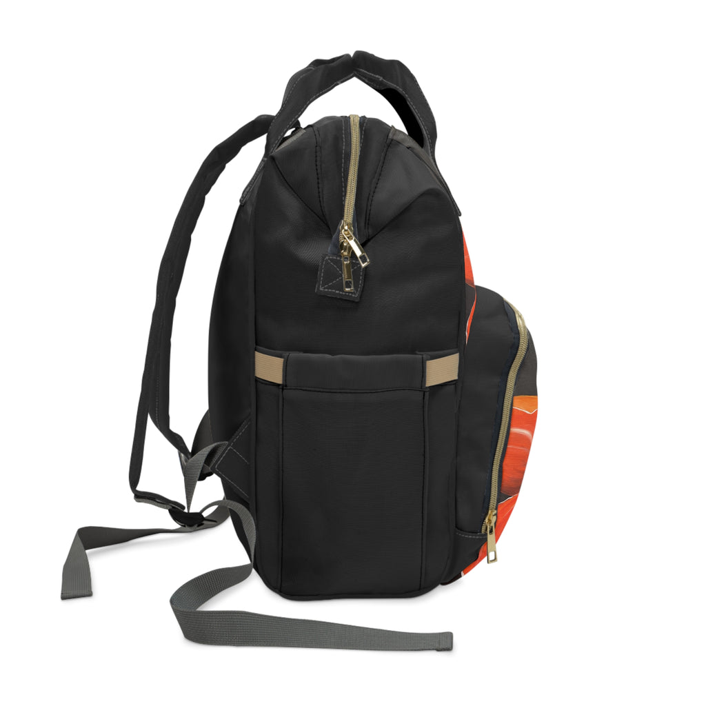 Scarlet Veil Stylish Multifunctional Backpack