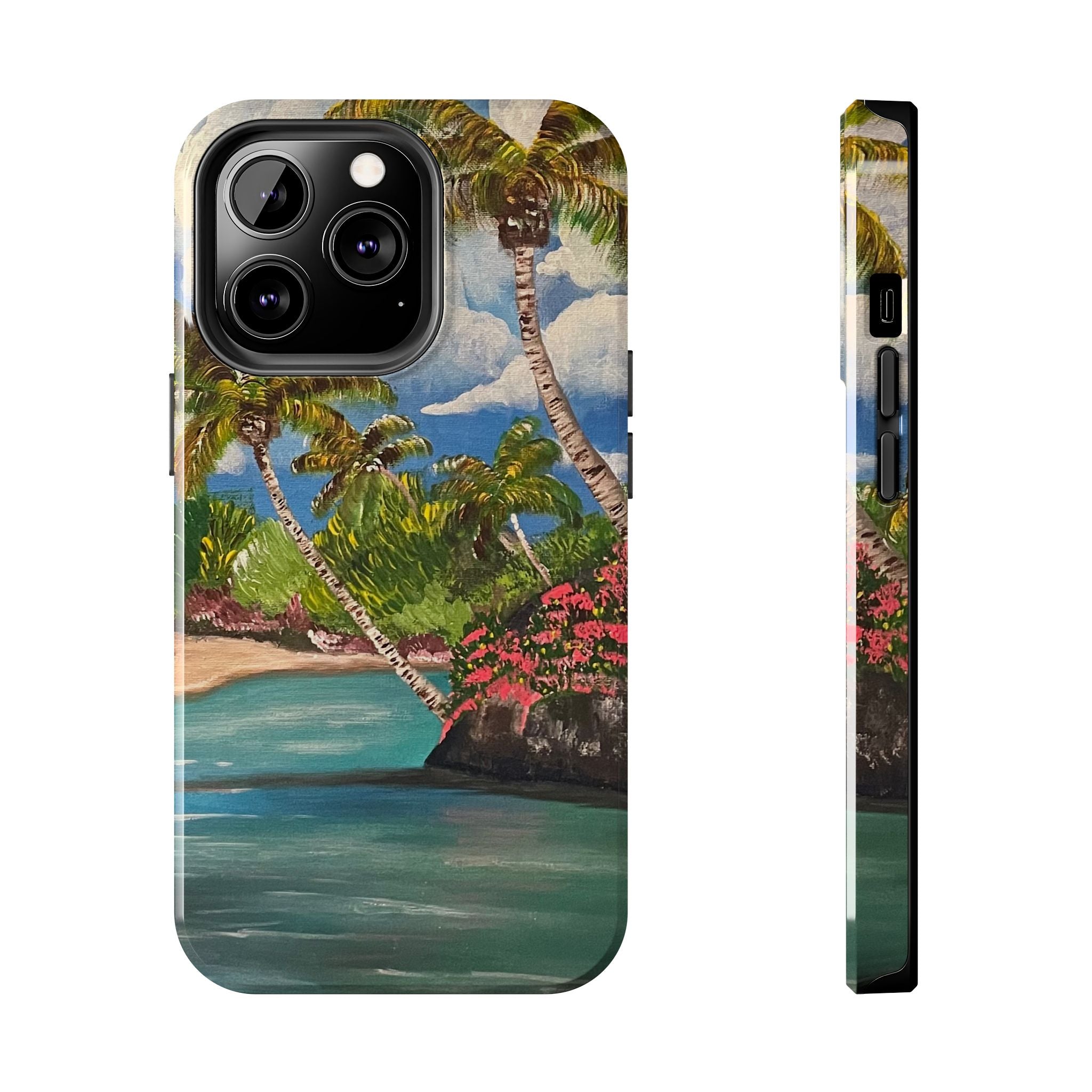Blooming Paradise Phone Case Hand Painted Unique Designs