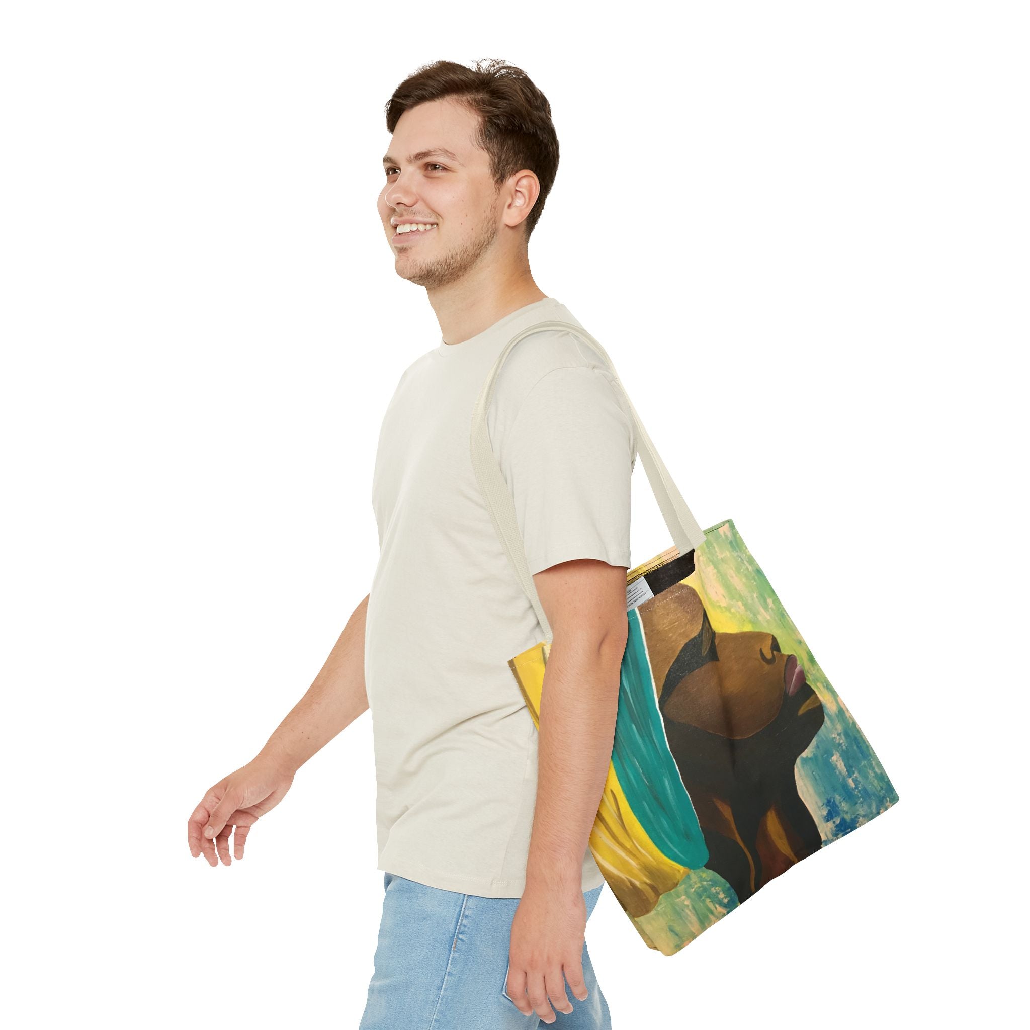 Hues of Heritage Hand Painted Tote Bag