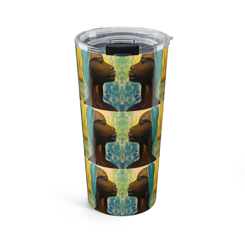 Hues of Heritage Tumbler 20oz, Vibrant Drinkware, Modern Art Travel Mug, Eco-Friendly Gift, Unique Home Beverage Container