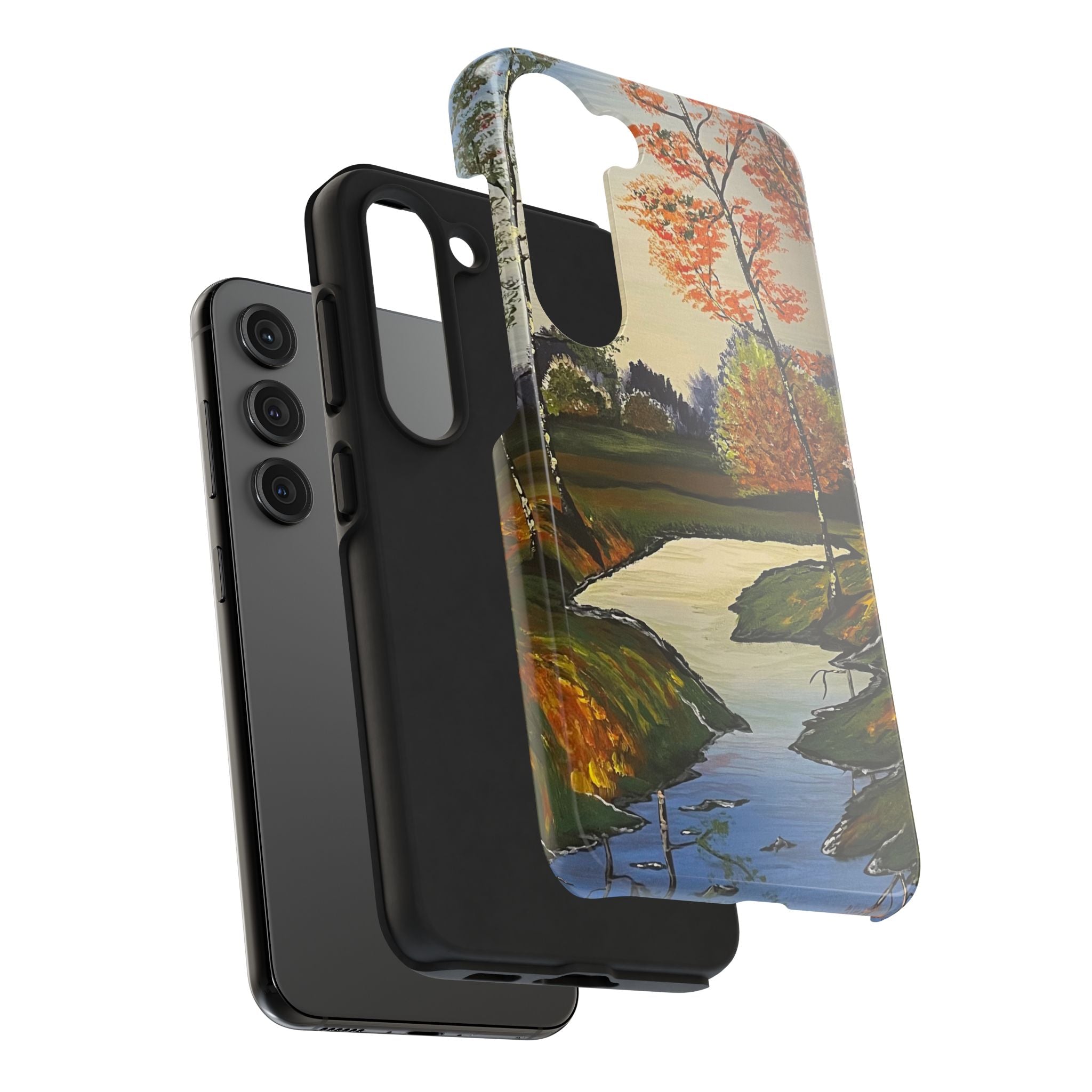 Whispering Birches Phone Case - Hand Painted Unique Designs
