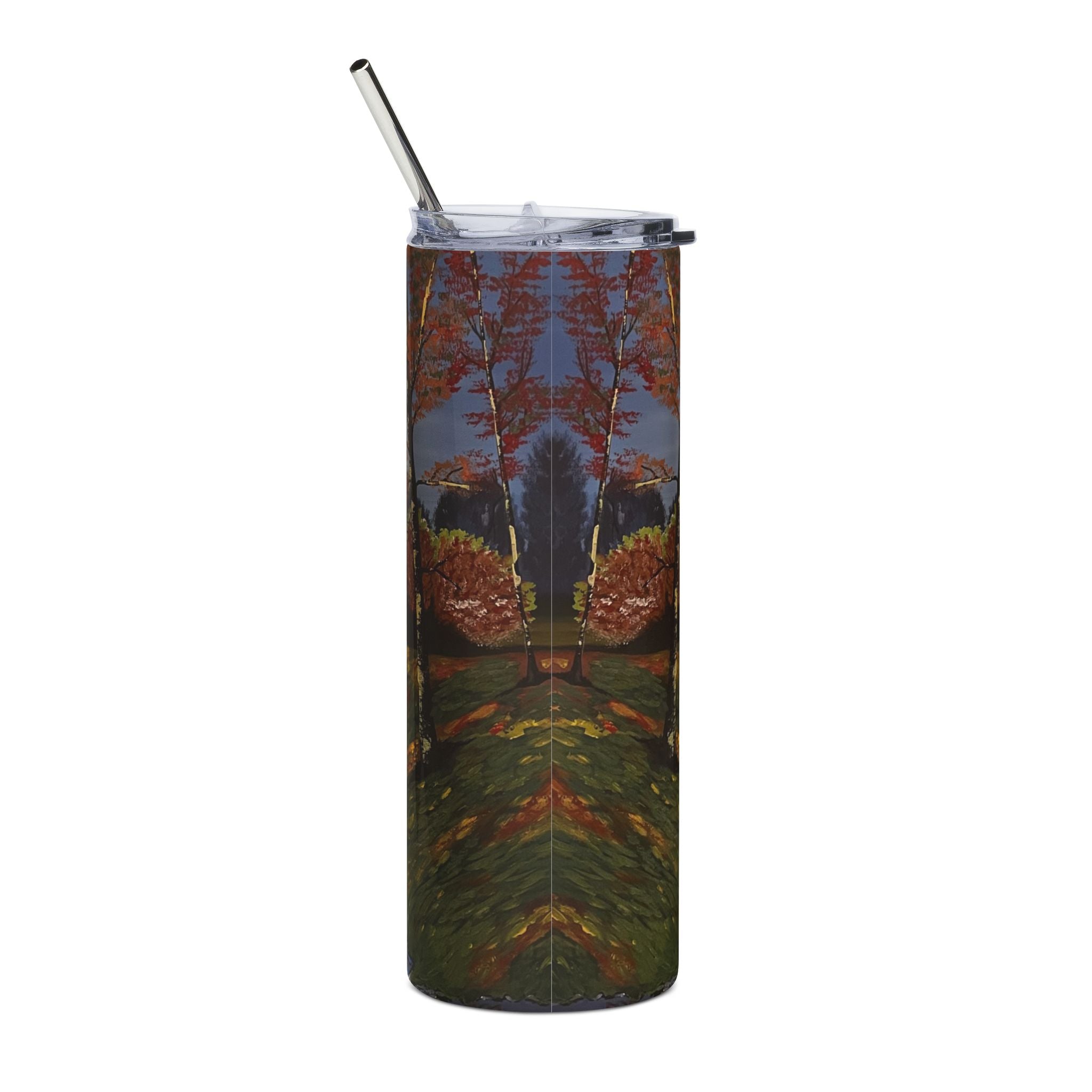 Whispering Birches 20oz Stainless Steel Tumbler - Vibrant Yellow Flower Design