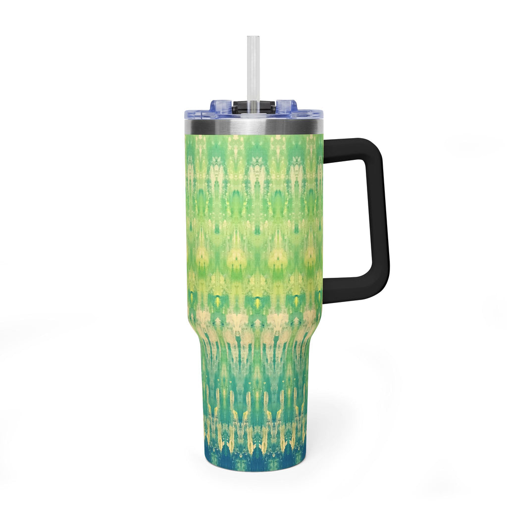 Hues of Heritage 40oz  Vacuum Tumbler — Insulated Travel Mug with Straw